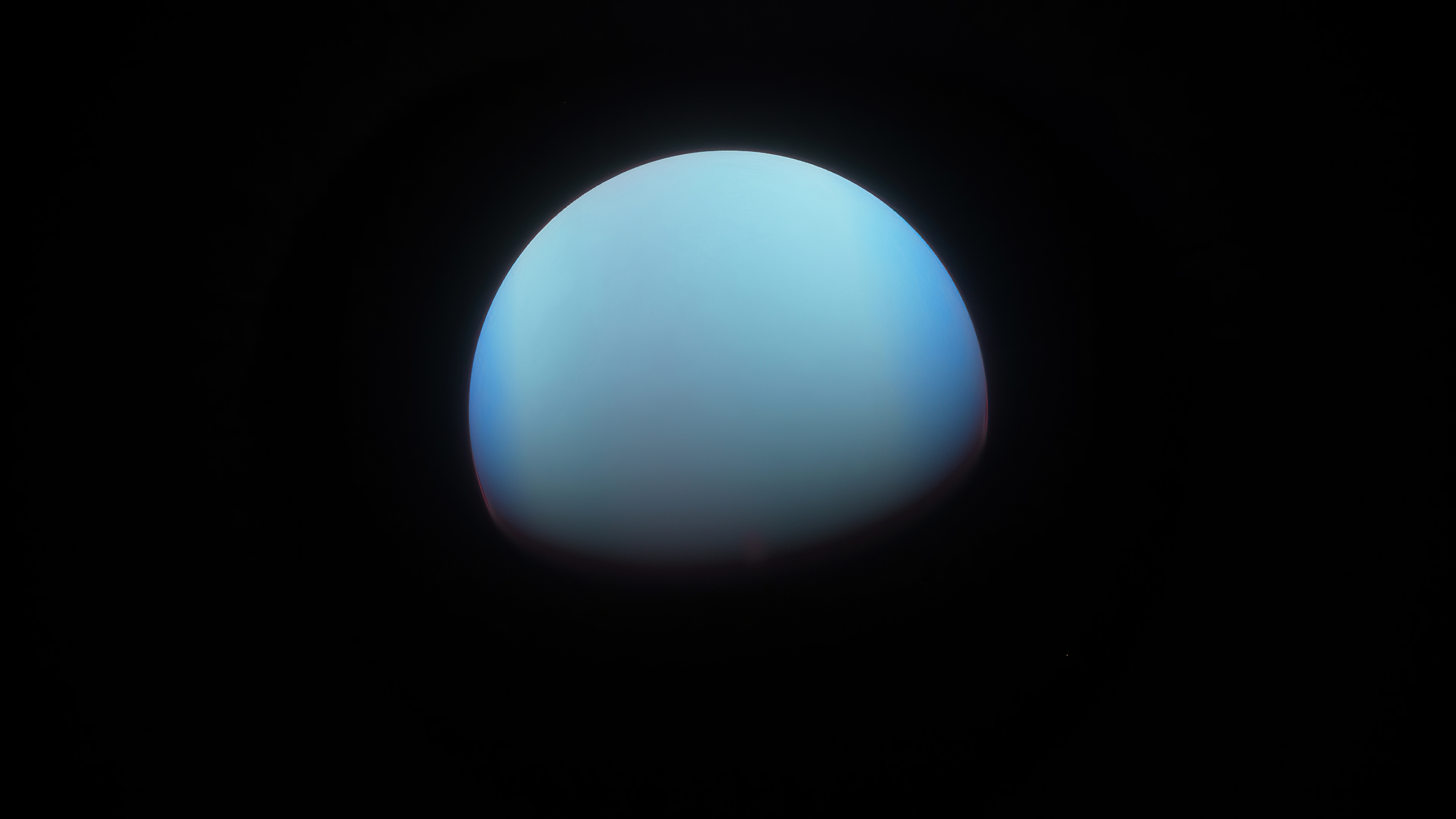 Digital artwork of a blue planet in space HD Wallpaper