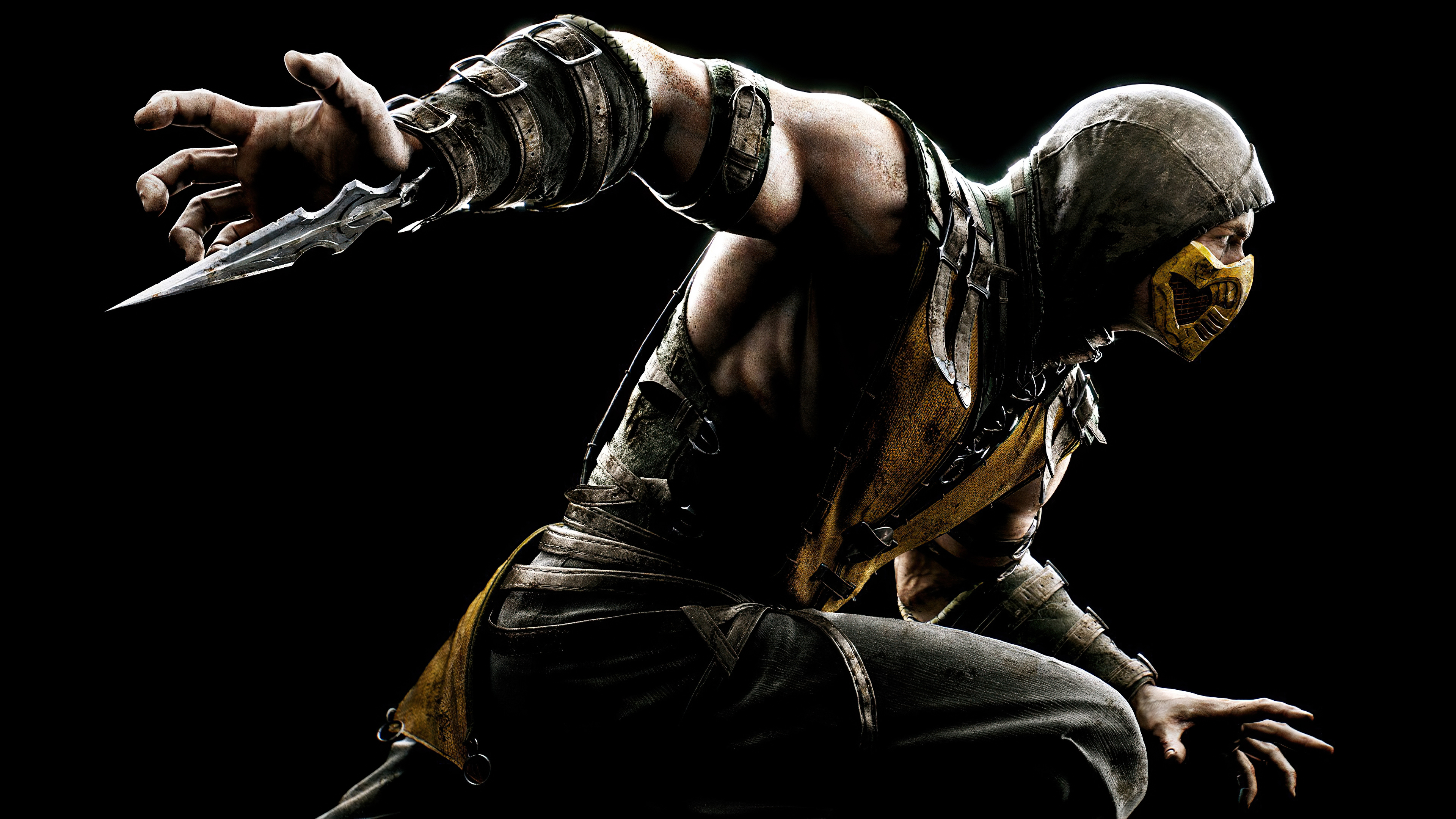 Scorpion from Mortal Kombat 4K HD Wallpaper
