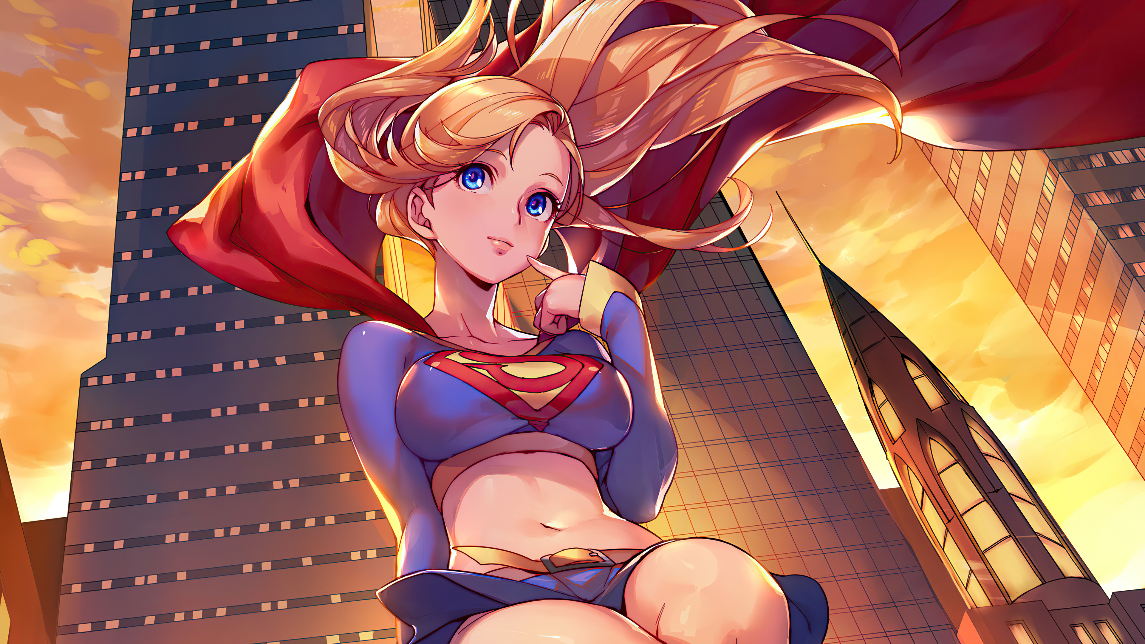 Supergirl artwork 4K HD Wallpaper