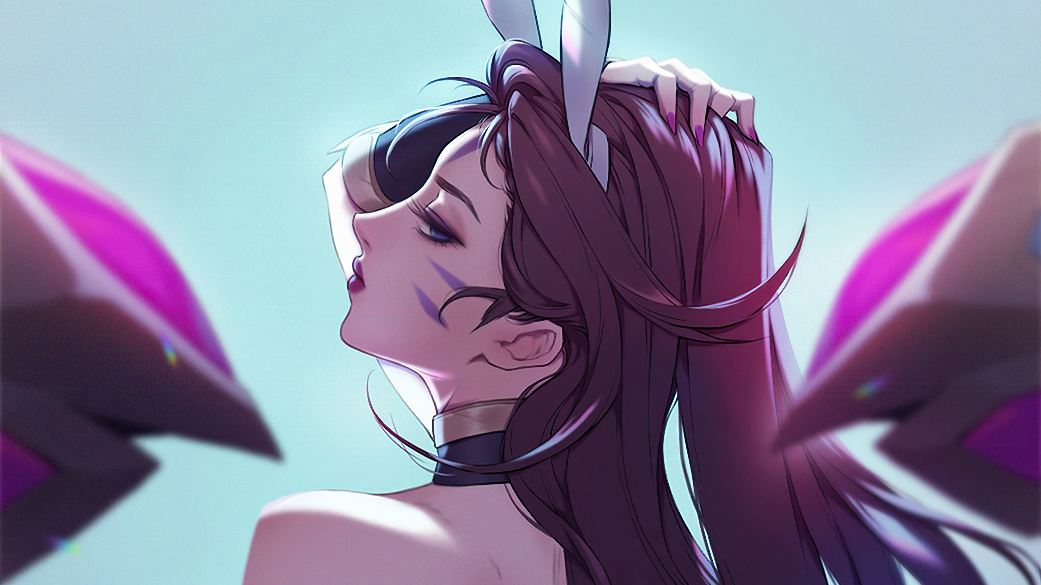 D.Va from Overwatch artwork HD Wallpaper