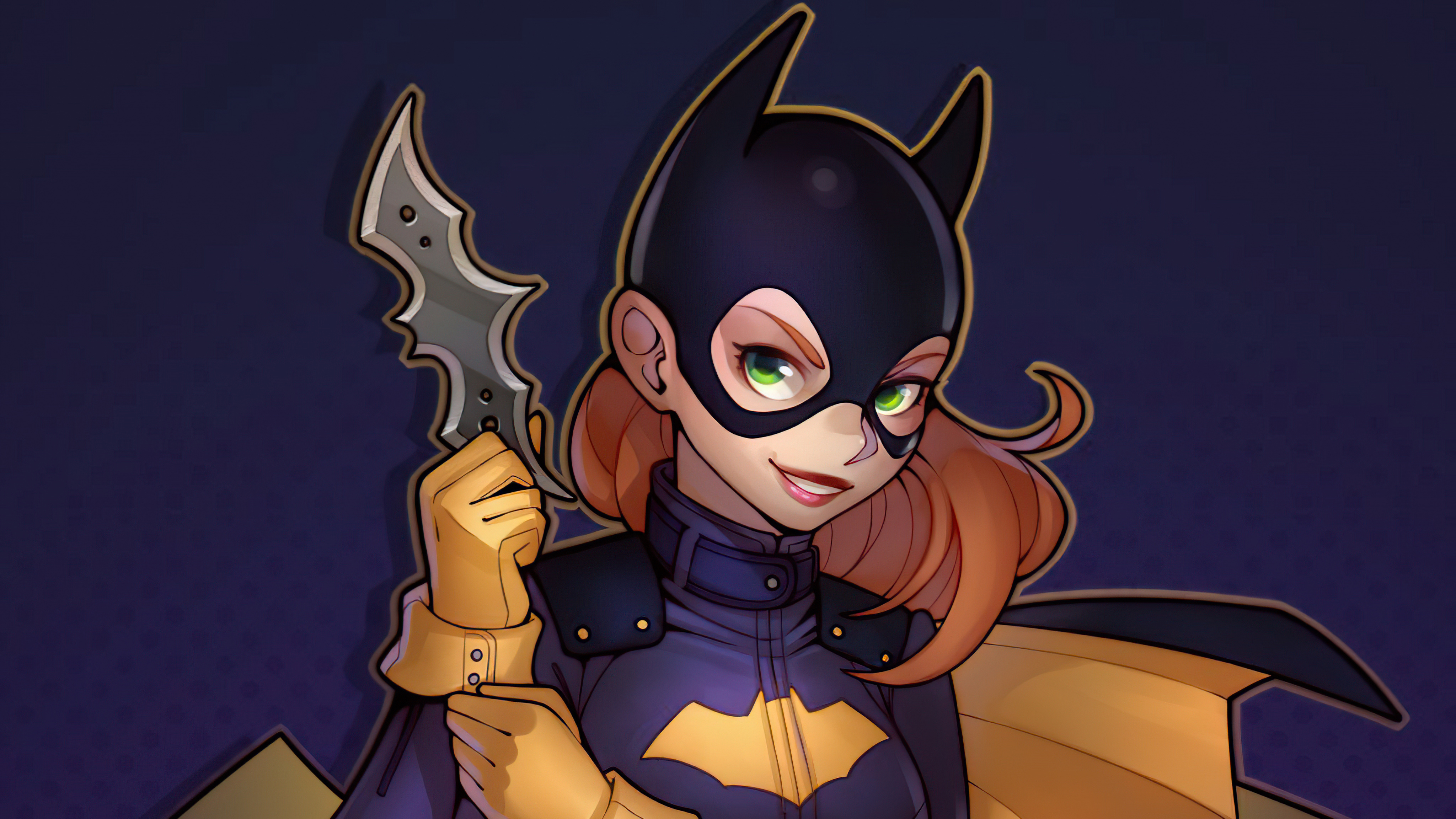 Batgirl holding a batarang HD Wallpaper