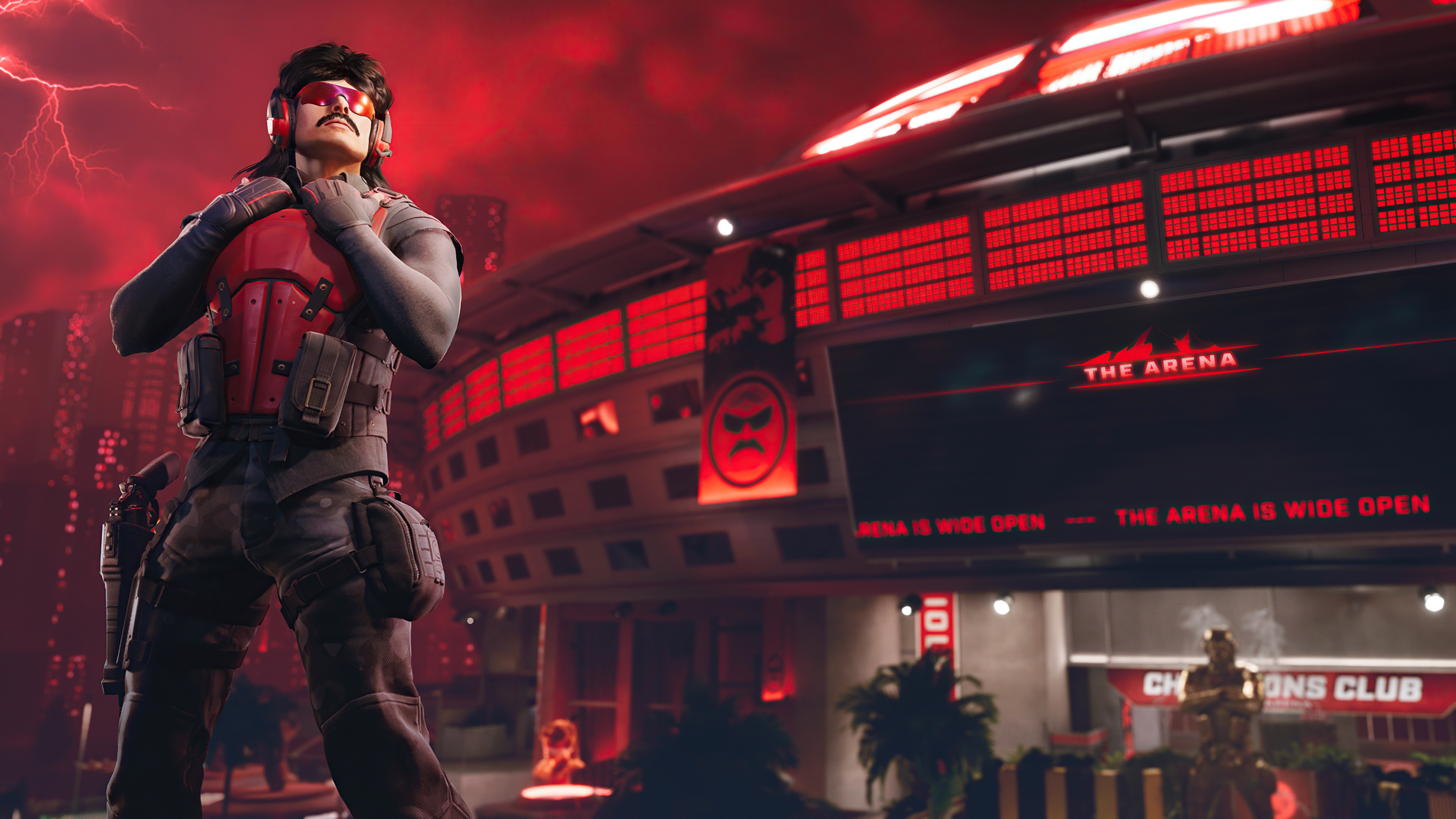Dr Disrespect in The Arena 4K HD Wallpaper
