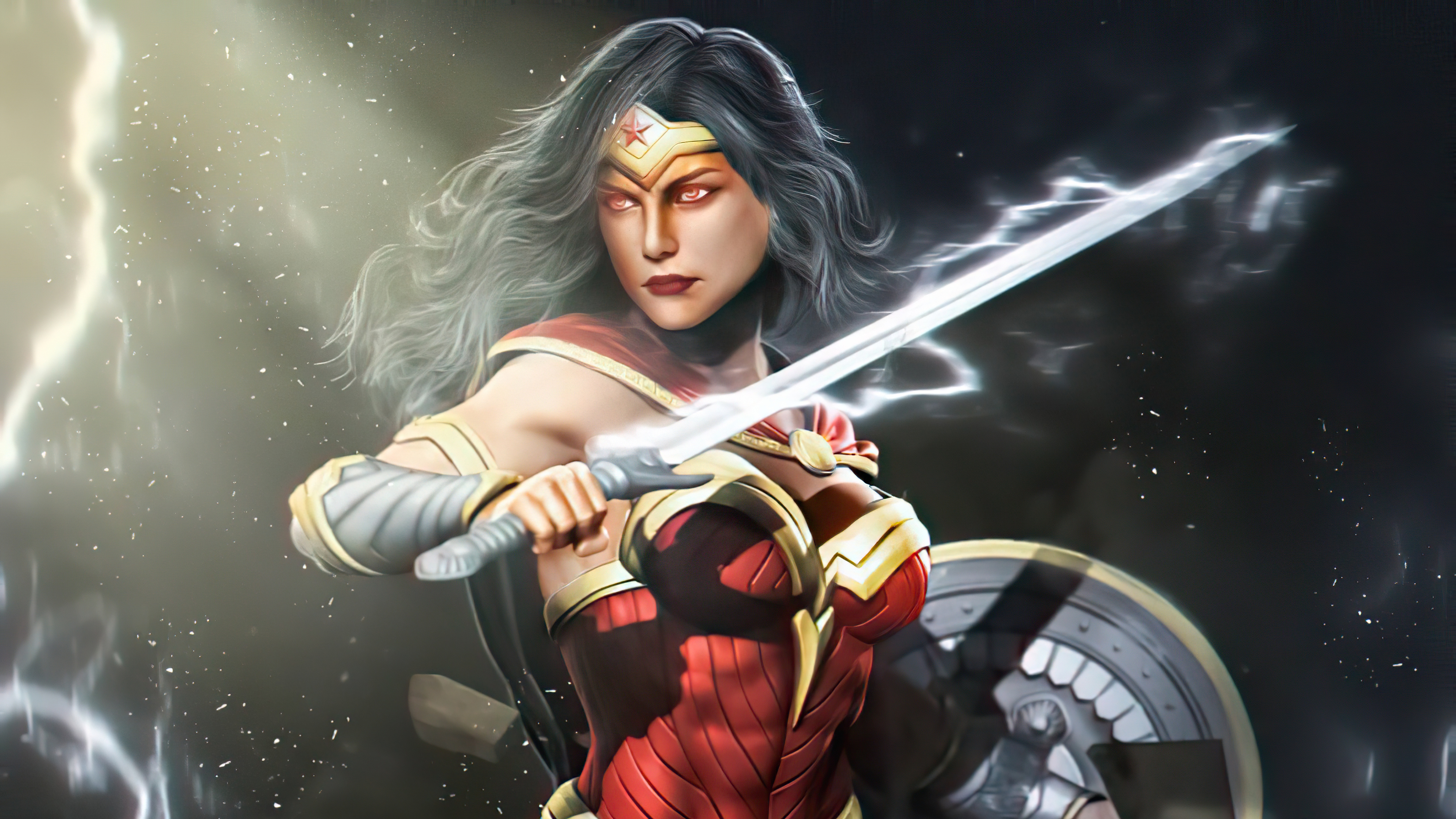Wonder Woman artwork 4K HD Wallpaper