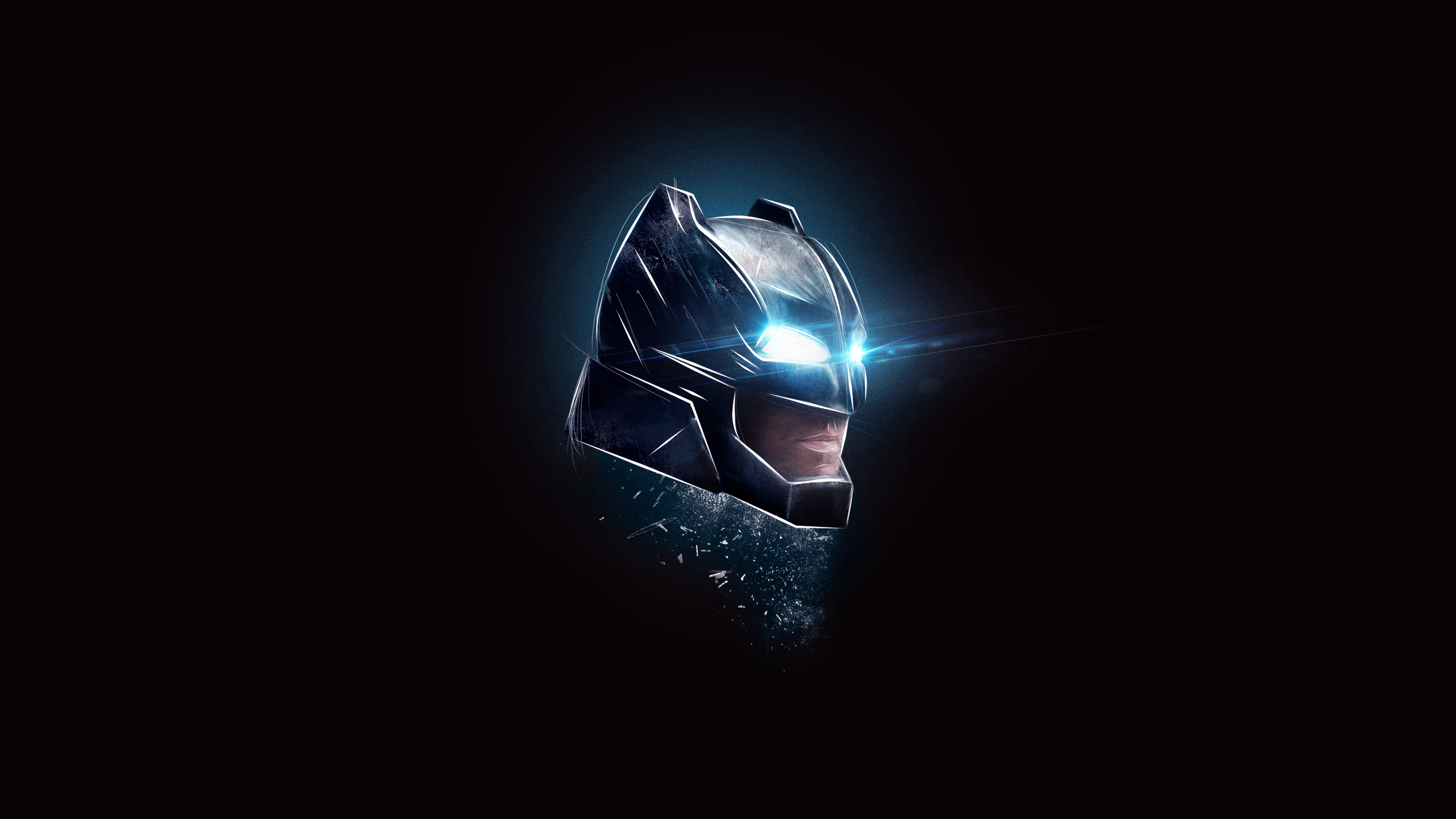 Batman artwork with glowing eyes HD Wallpaper
