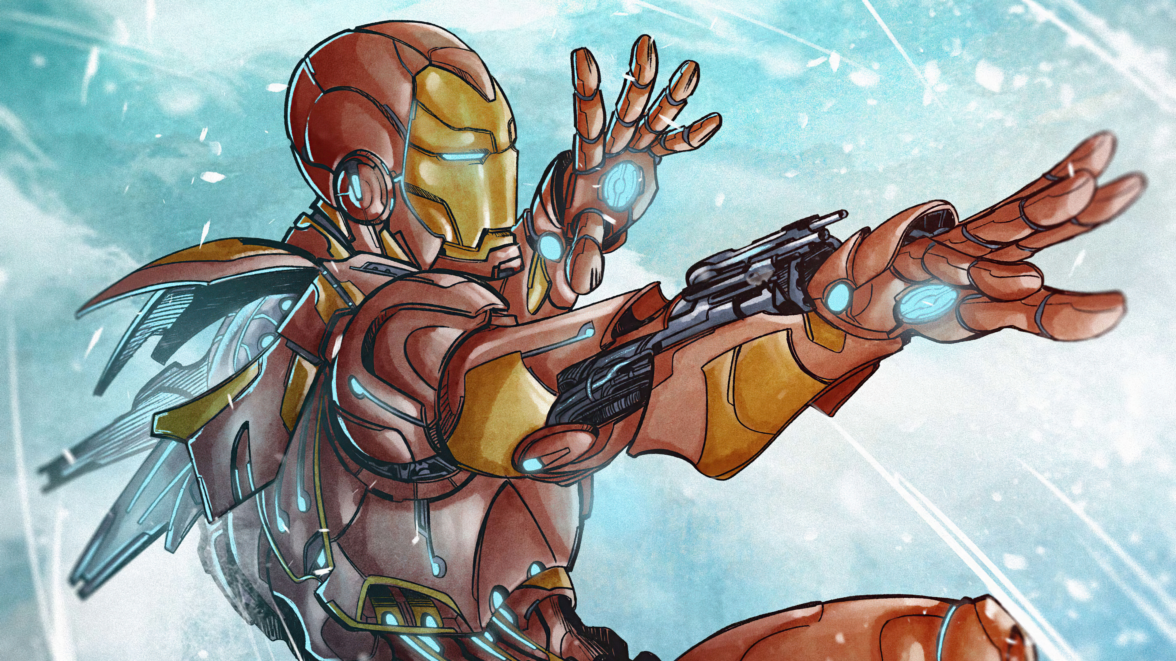 Iron Man artwork 4K HD Wallpaper
