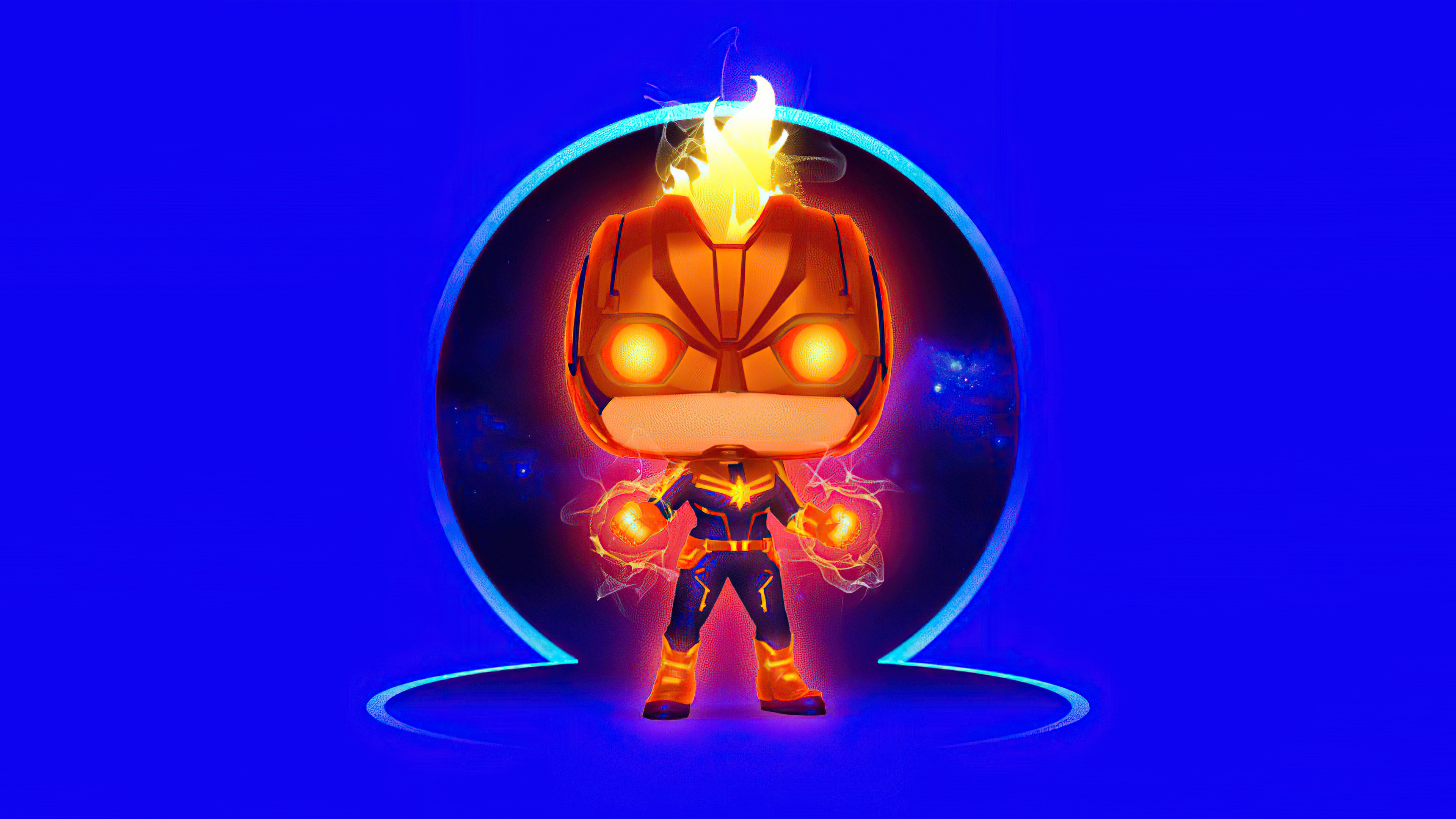 Captain Marvel Funko Pop in 4K HD Wallpaper
