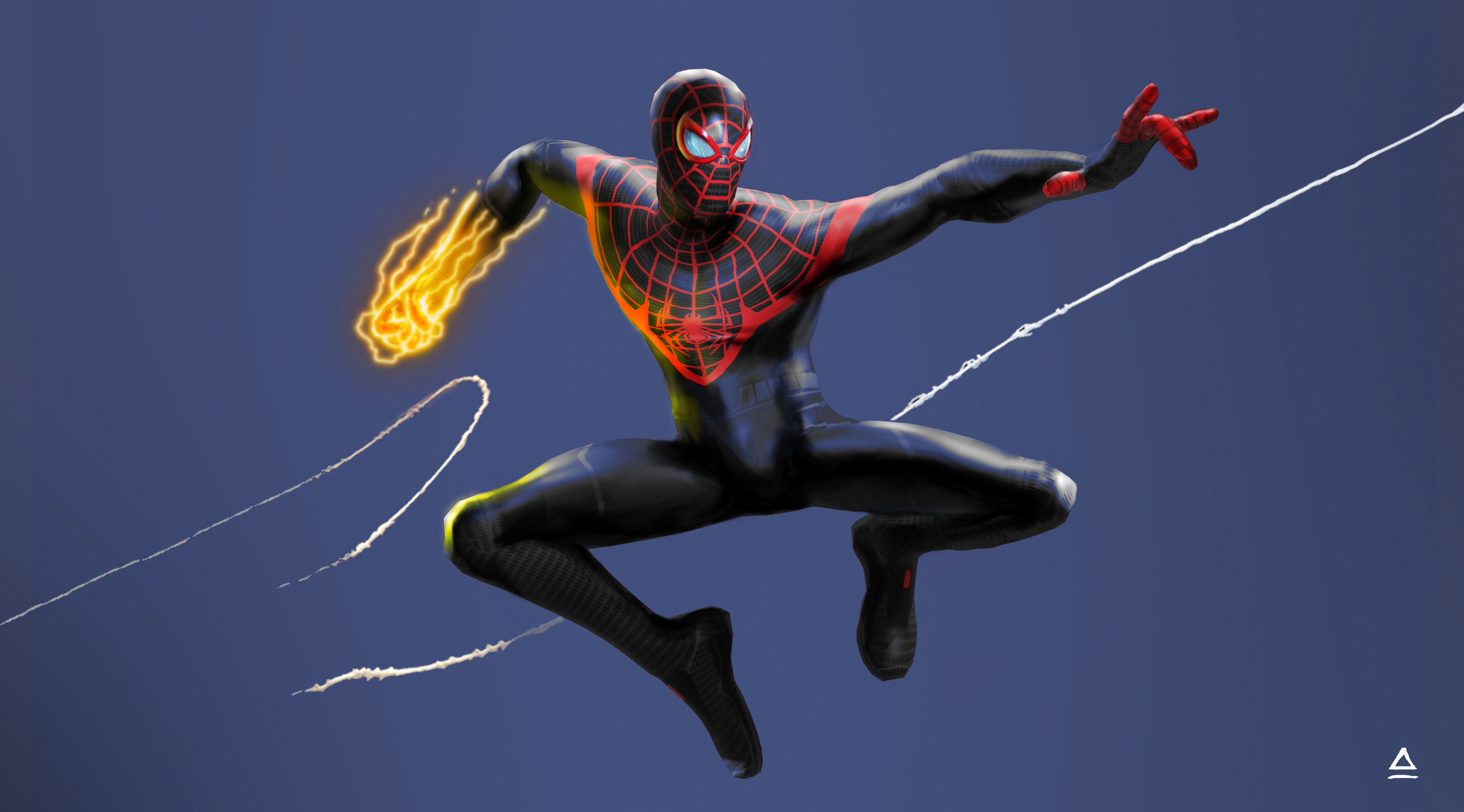 Miles Morales Spider-Man artwork 4K HD Wallpaper