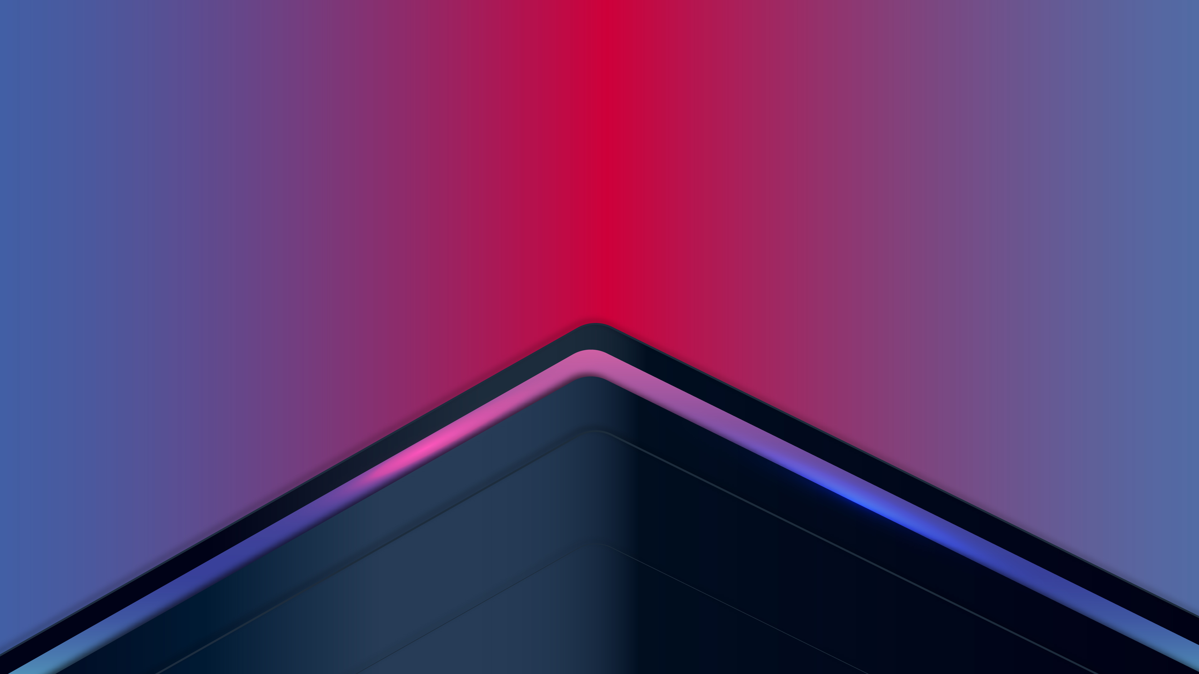Abstract digital art with gradient and geometric shapes HD Wallpaper