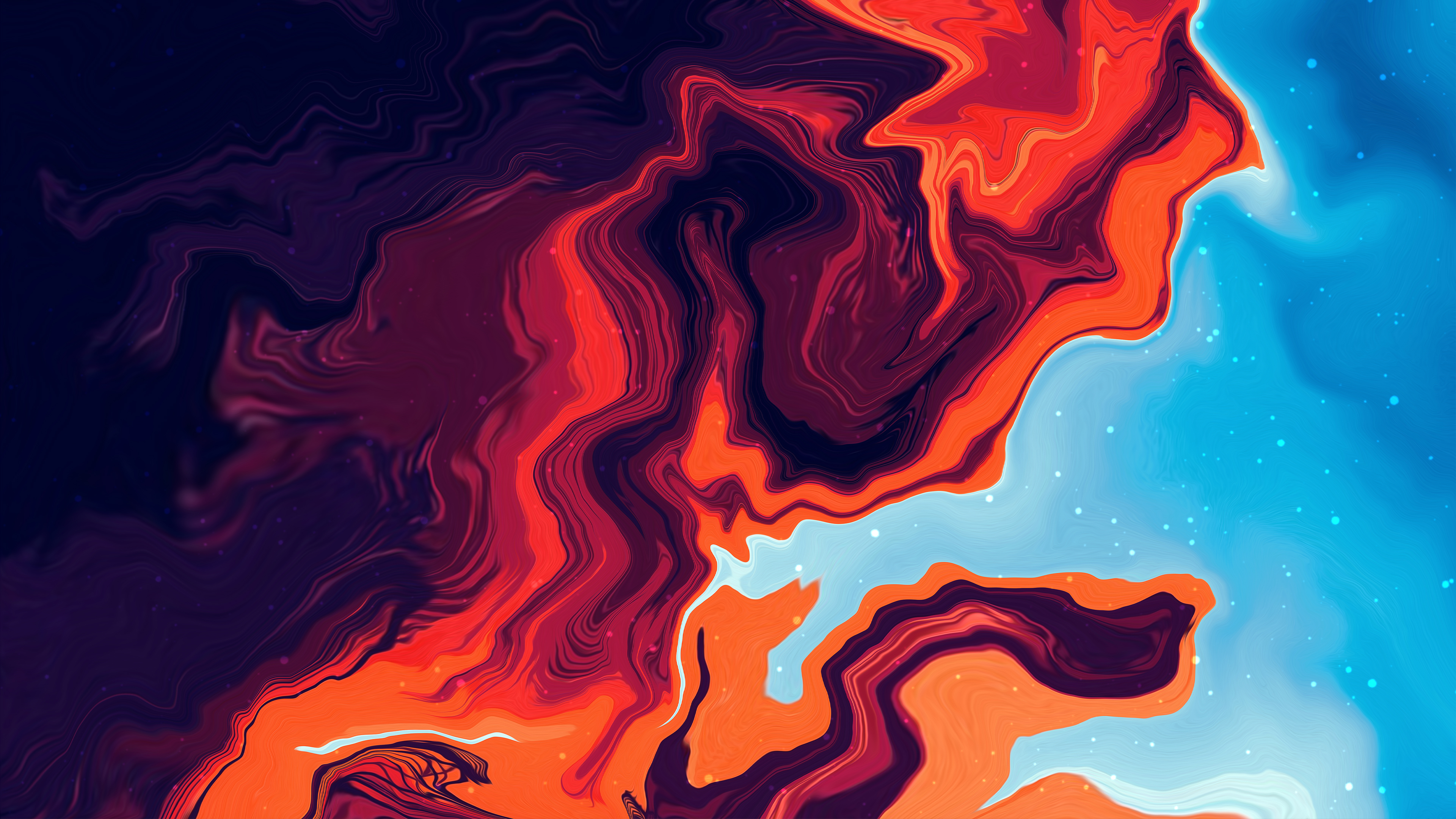 Abstract digital art with swirling colors HD Wallpaper