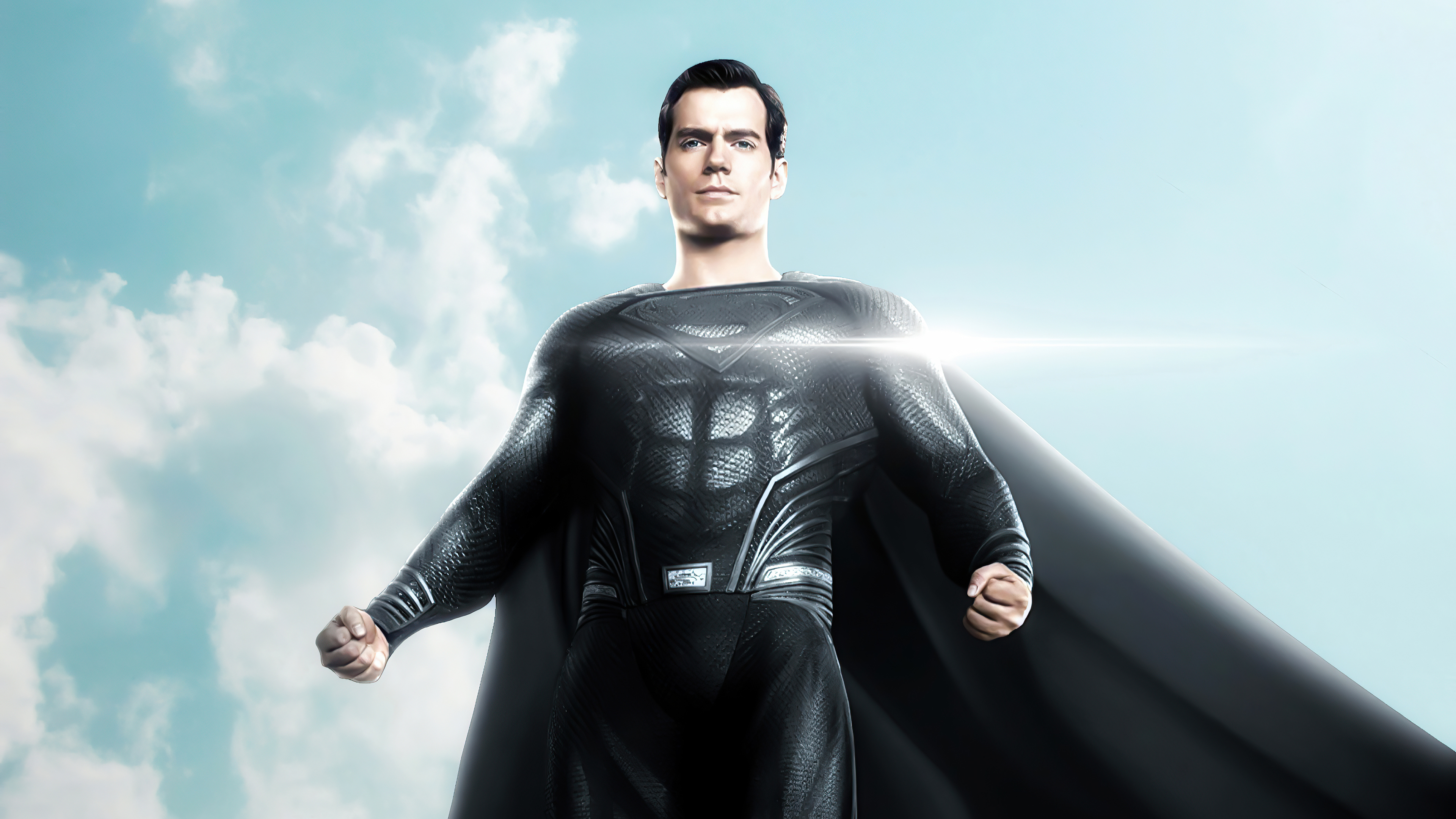 Superman in Black Suit from Batman v Superman 4K HD Wallpaper