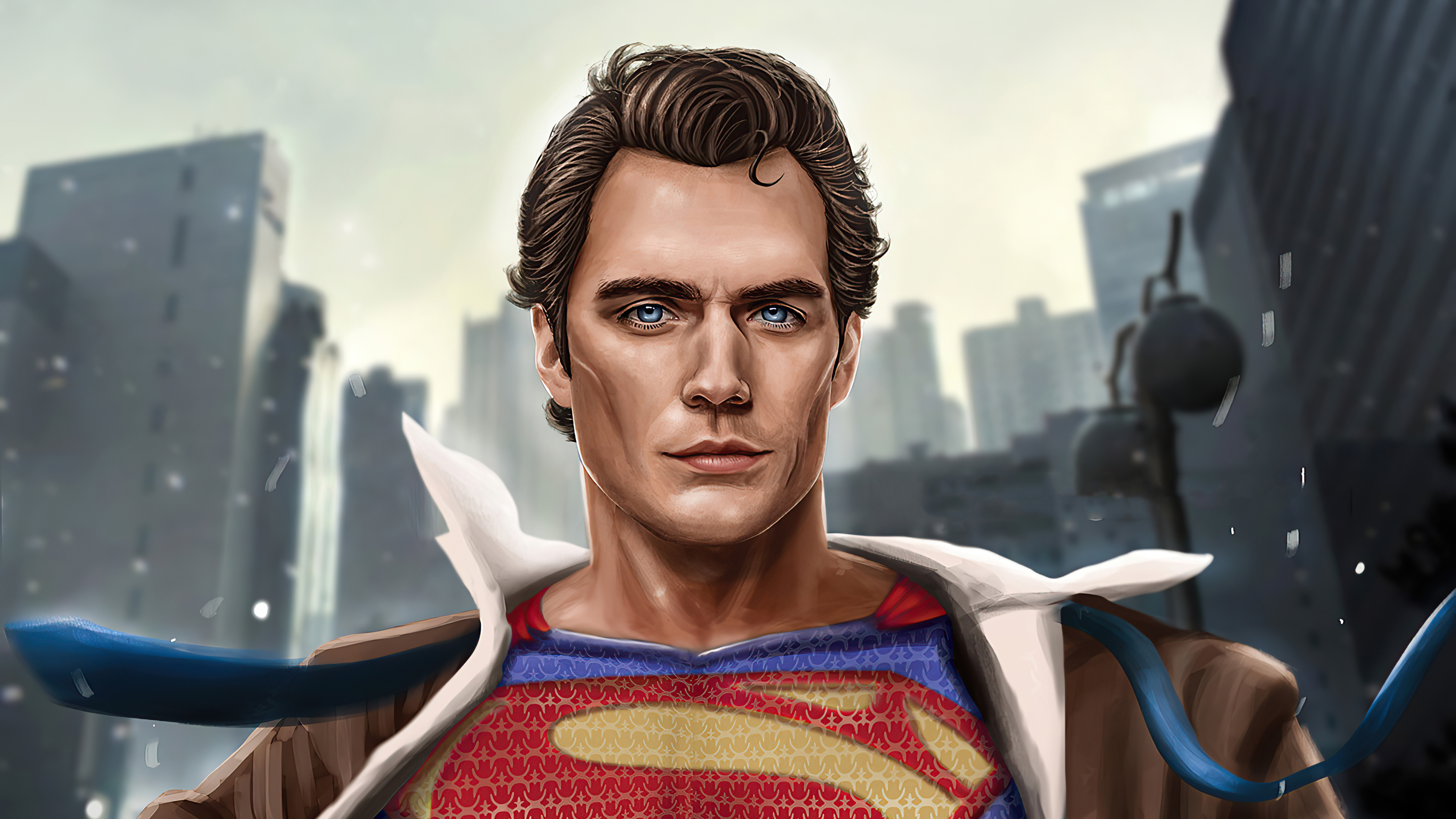 Superman artwork 4K HD Wallpaper