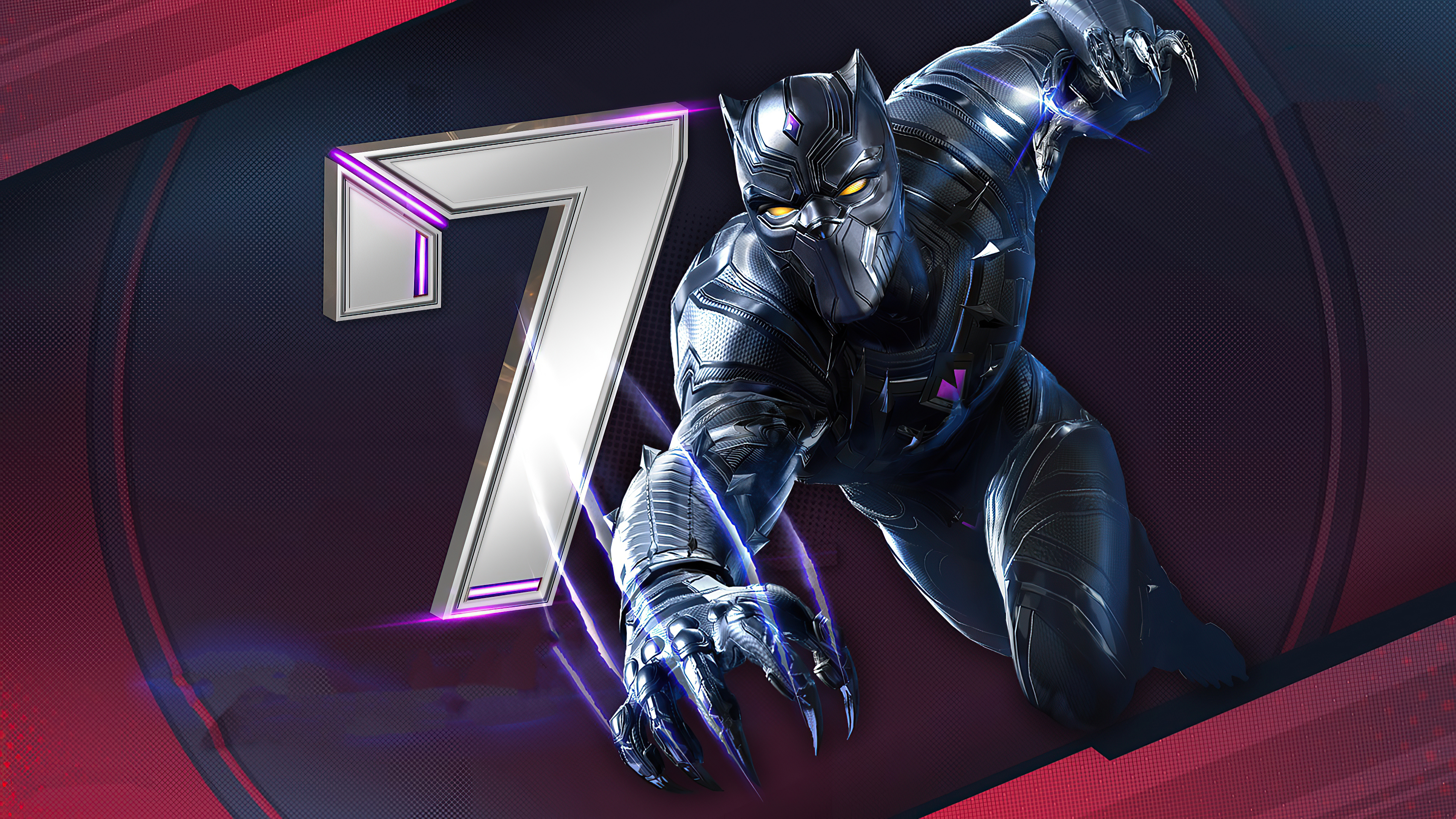 Black Panther from Marvel Duel 4K HD Wallpaper