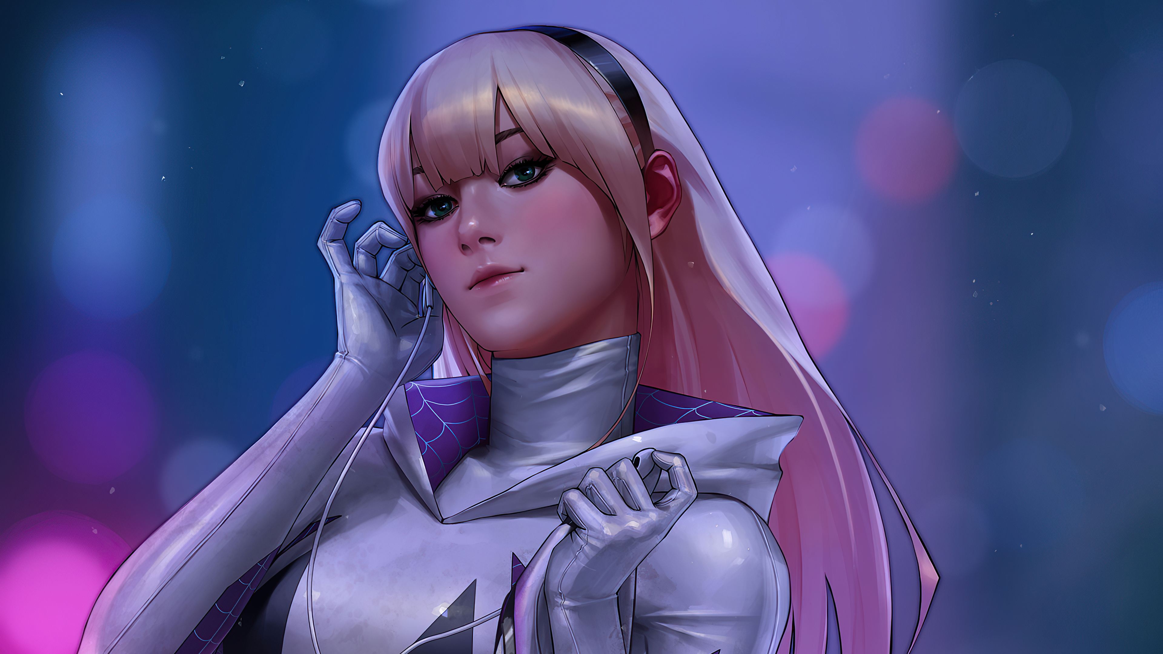 Gwen Stacy from Marvel artwork 4K HD Wallpaper