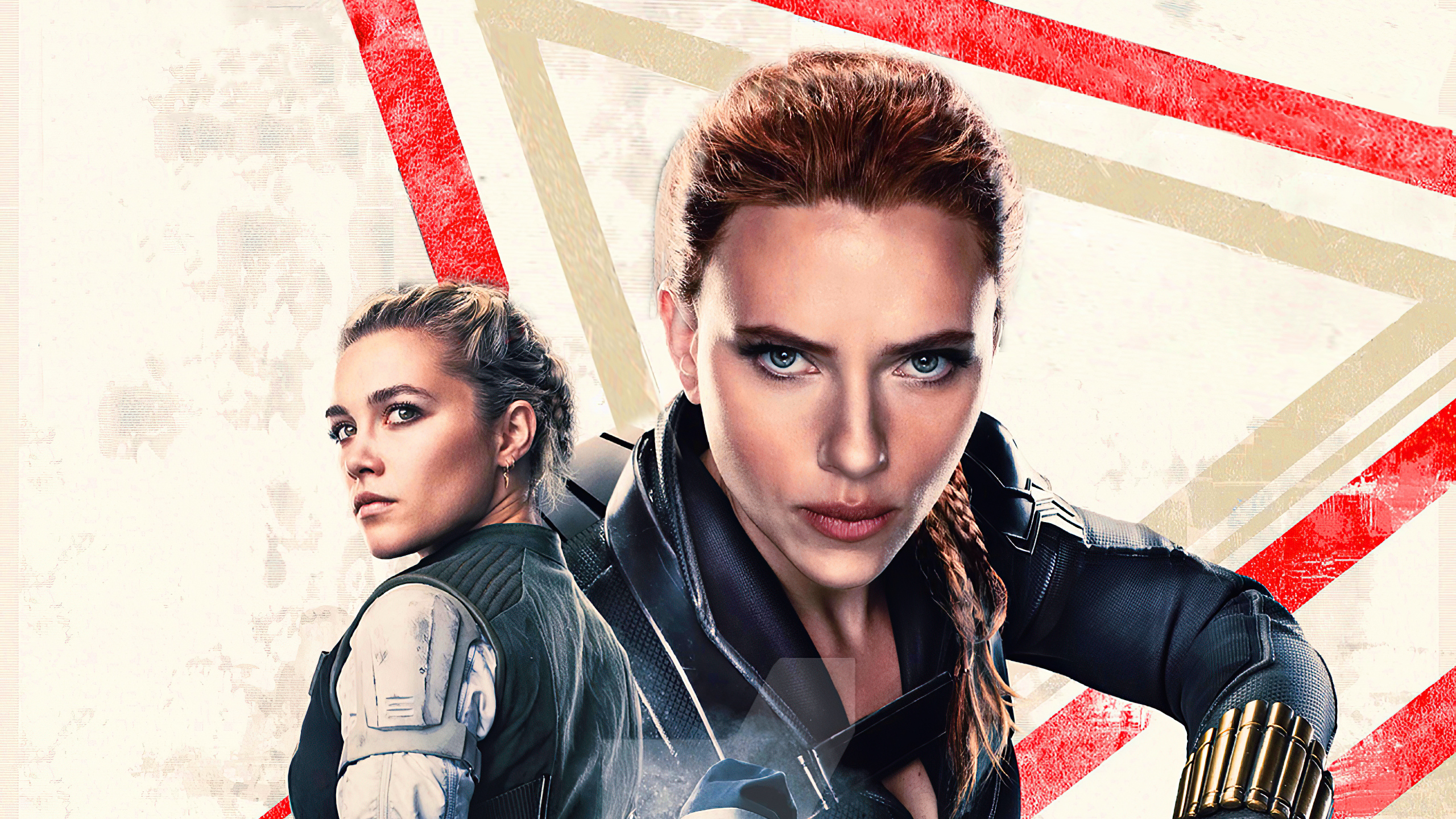 Black Widow movie poster with Scarlett Johansson and Florence Pugh HD Wallpaper