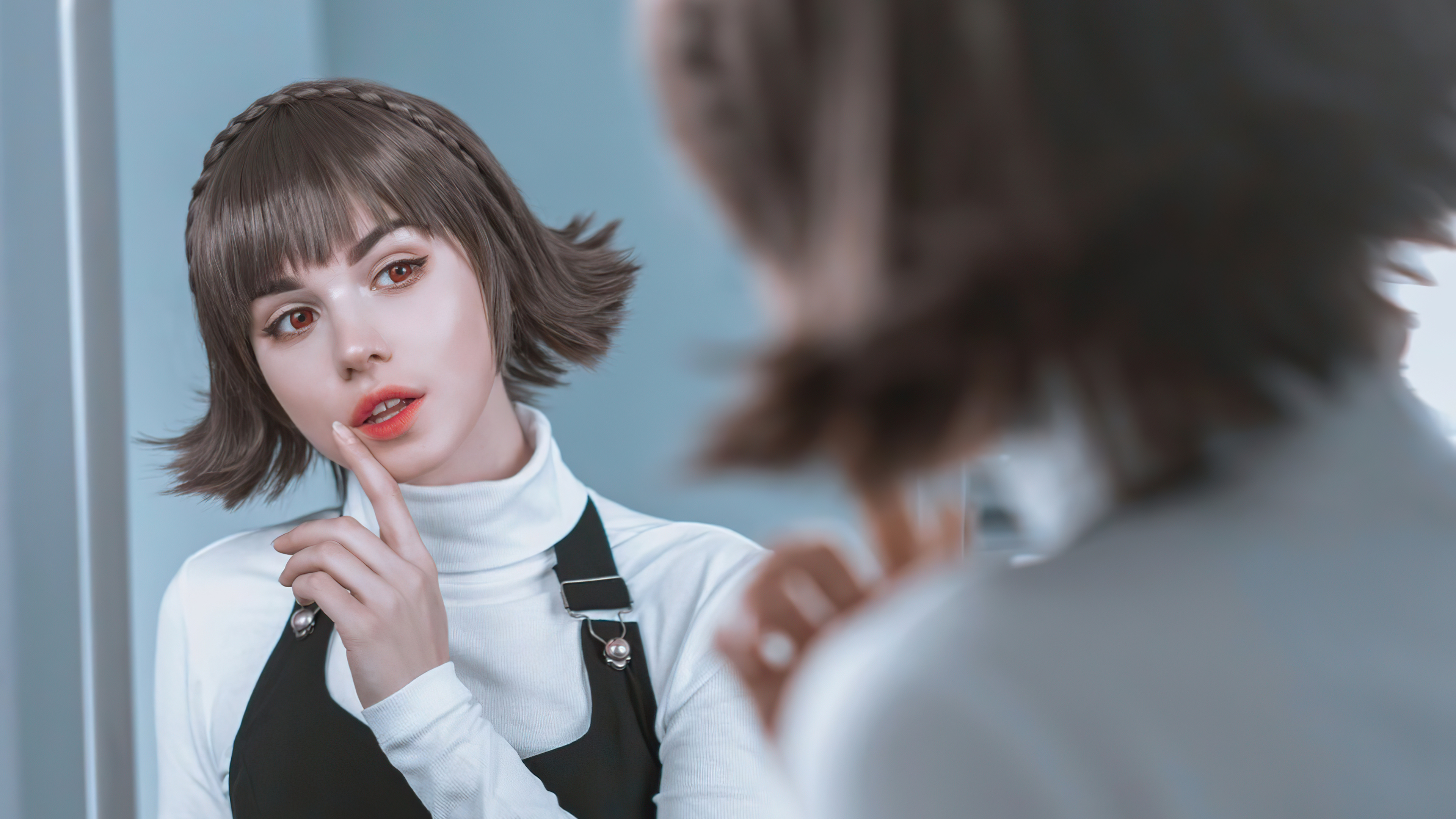 Makoto Niijima from Persona 5 cosplay HD Wallpaper