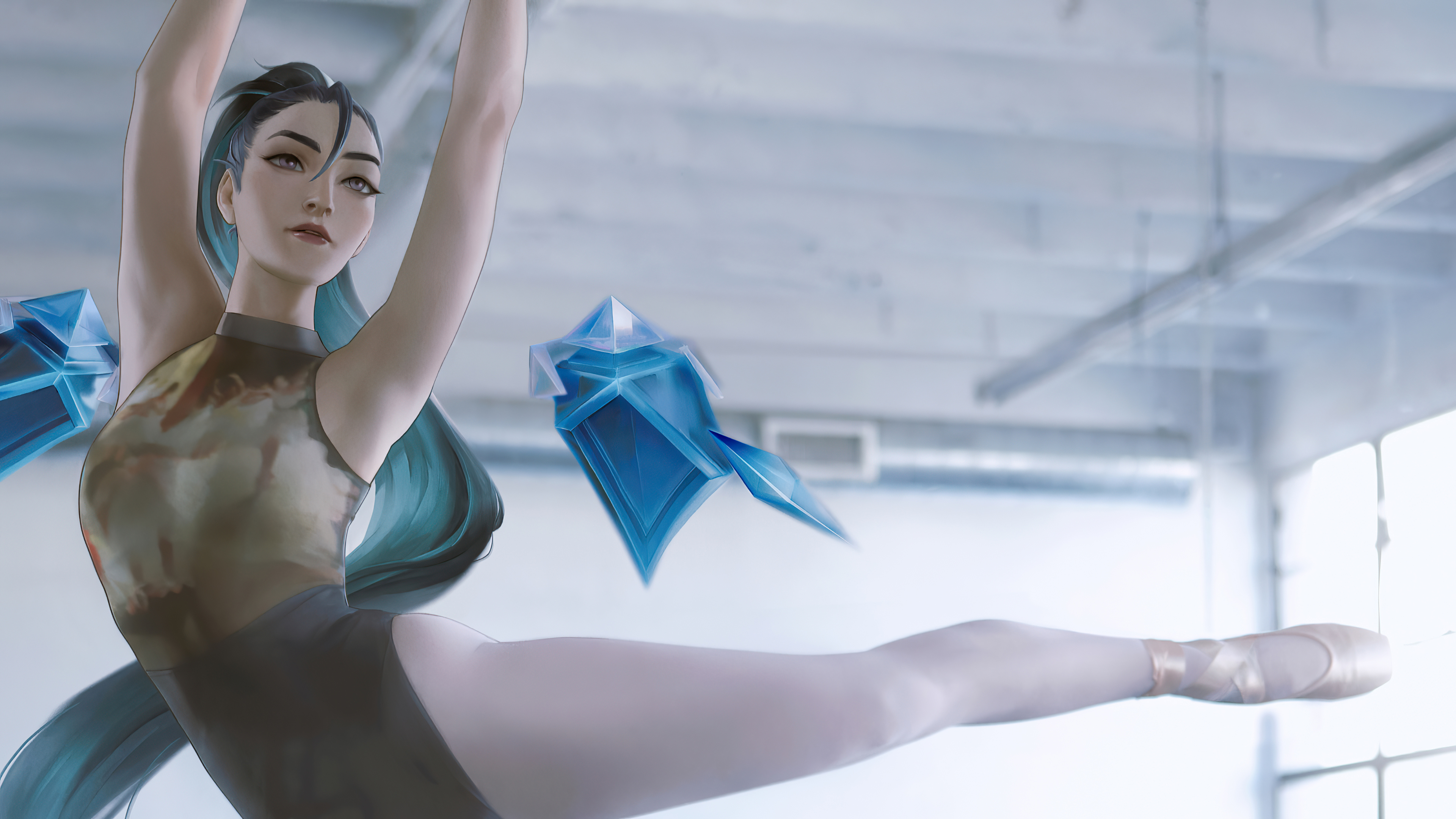 Kaisa from League of Legends dancing HD Wallpaper