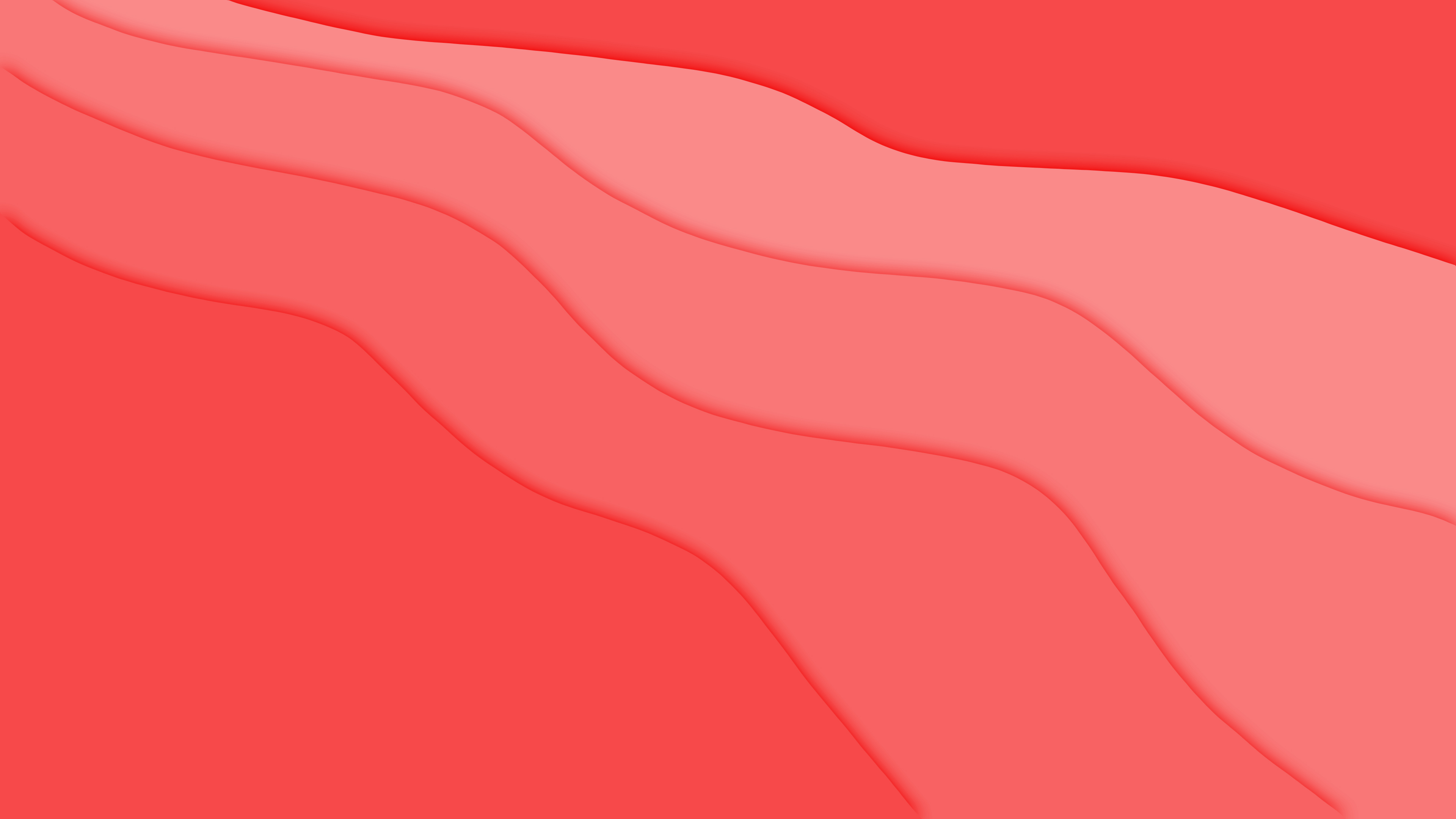 Abstract red wavy layers 4K HD Wallpaper