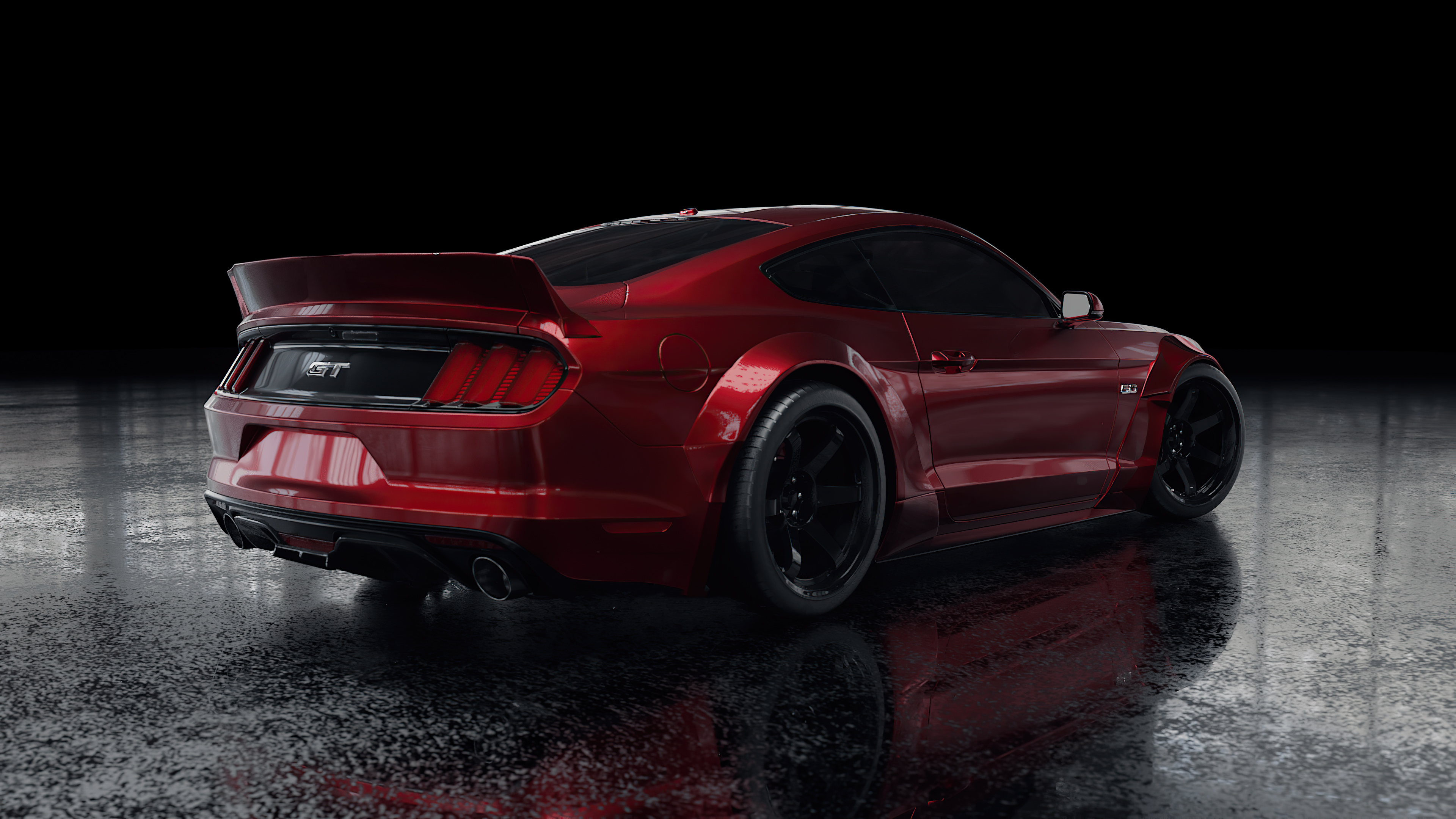 Red Ford Mustang GT 4K HD Wallpaper