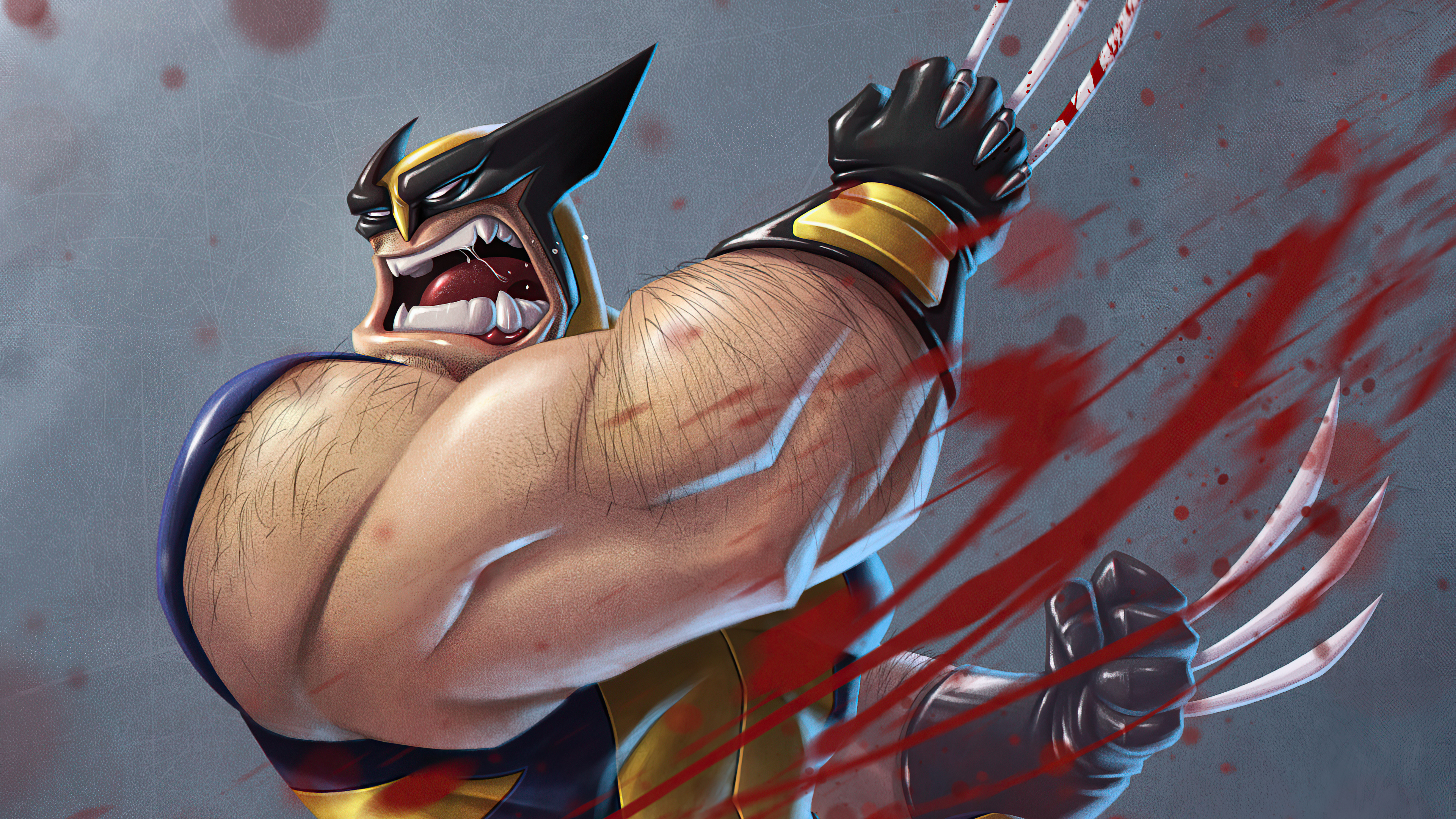Wolverine from Marvel Comics artwork HD Wallpaper
