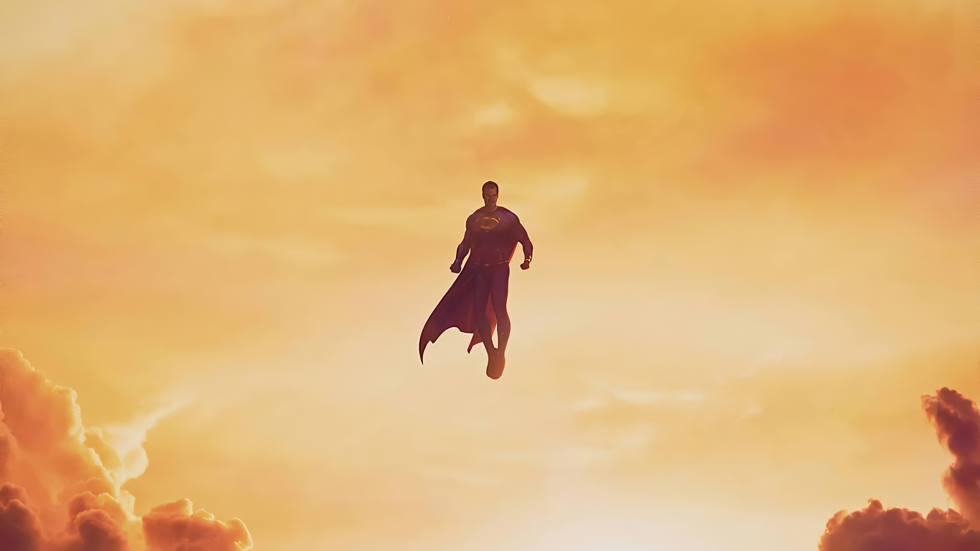 Superman flying in the sky HD Wallpaper