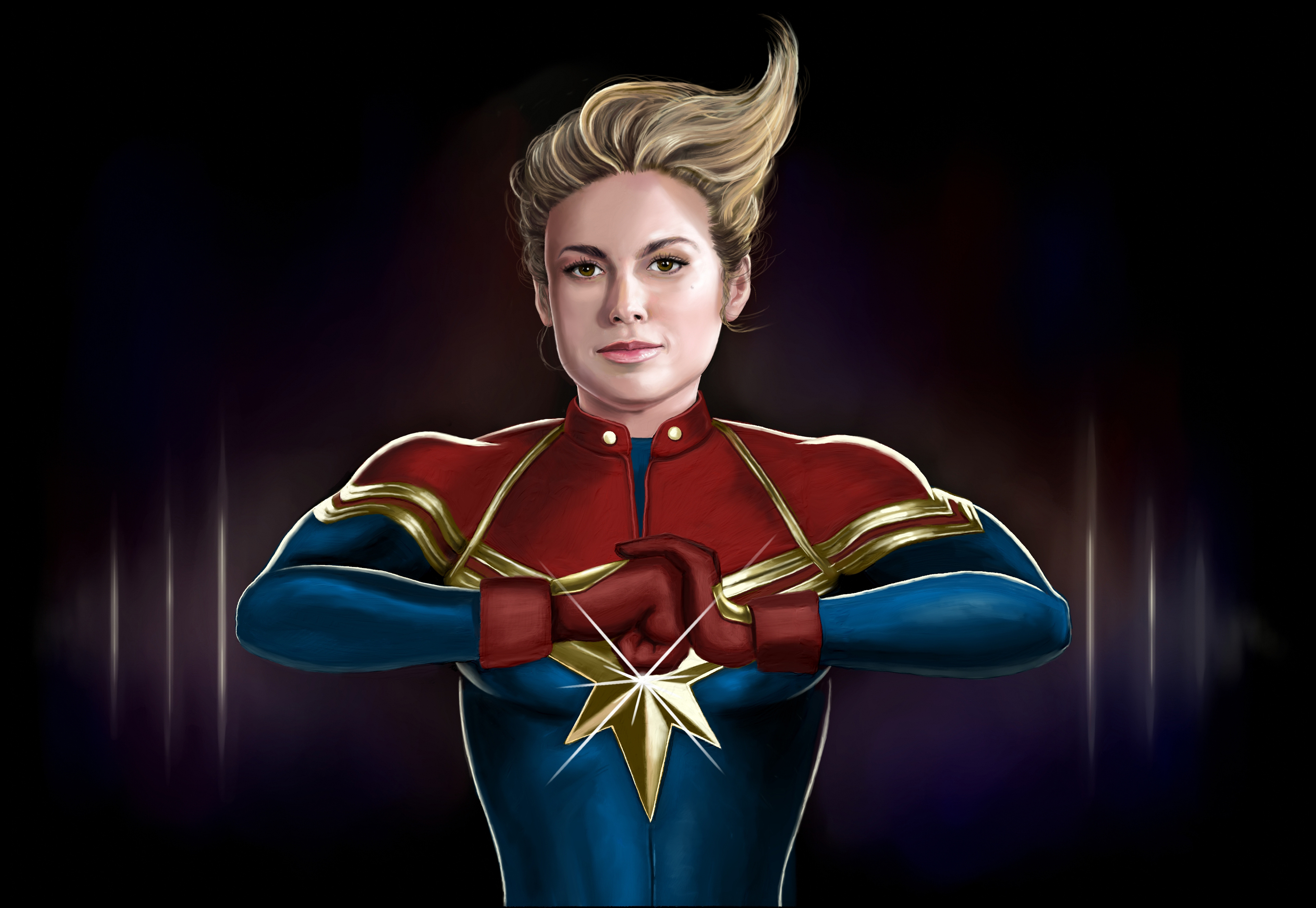 Captain Marvel artwork HD Wallpaper