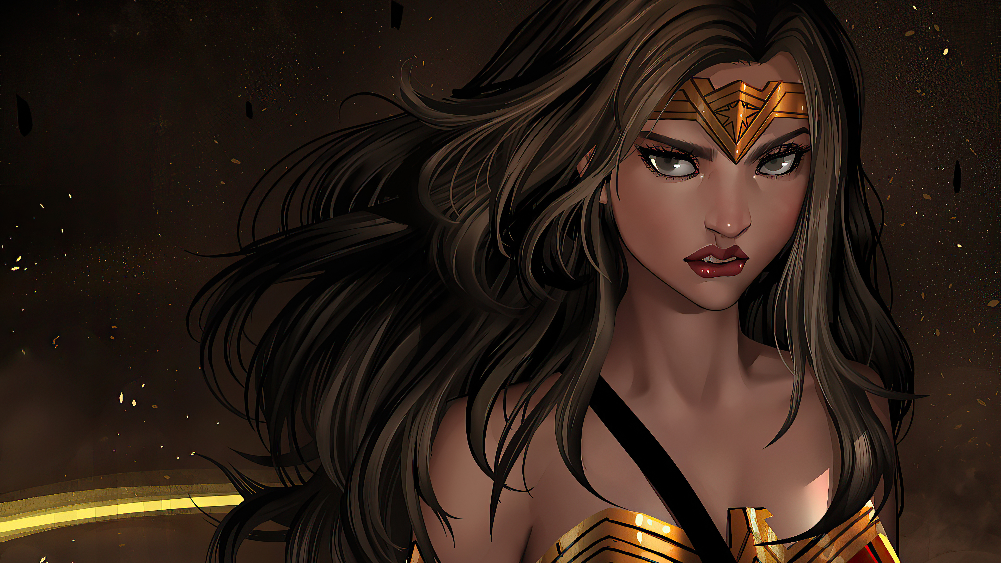 Wonder Woman Artwork HD Wallpaper