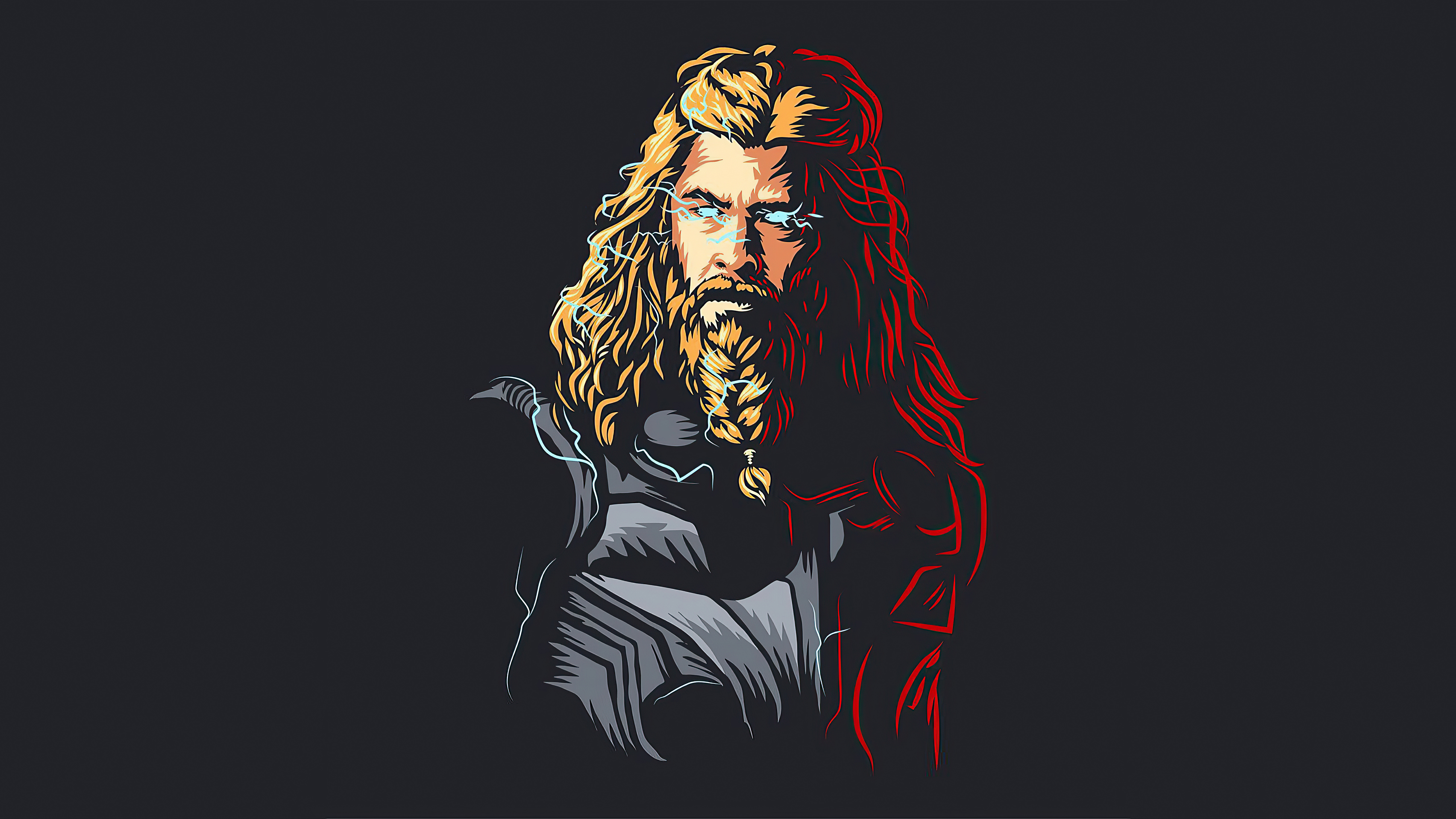 Thor from Marvel Comics artwork 4K HD Wallpaper