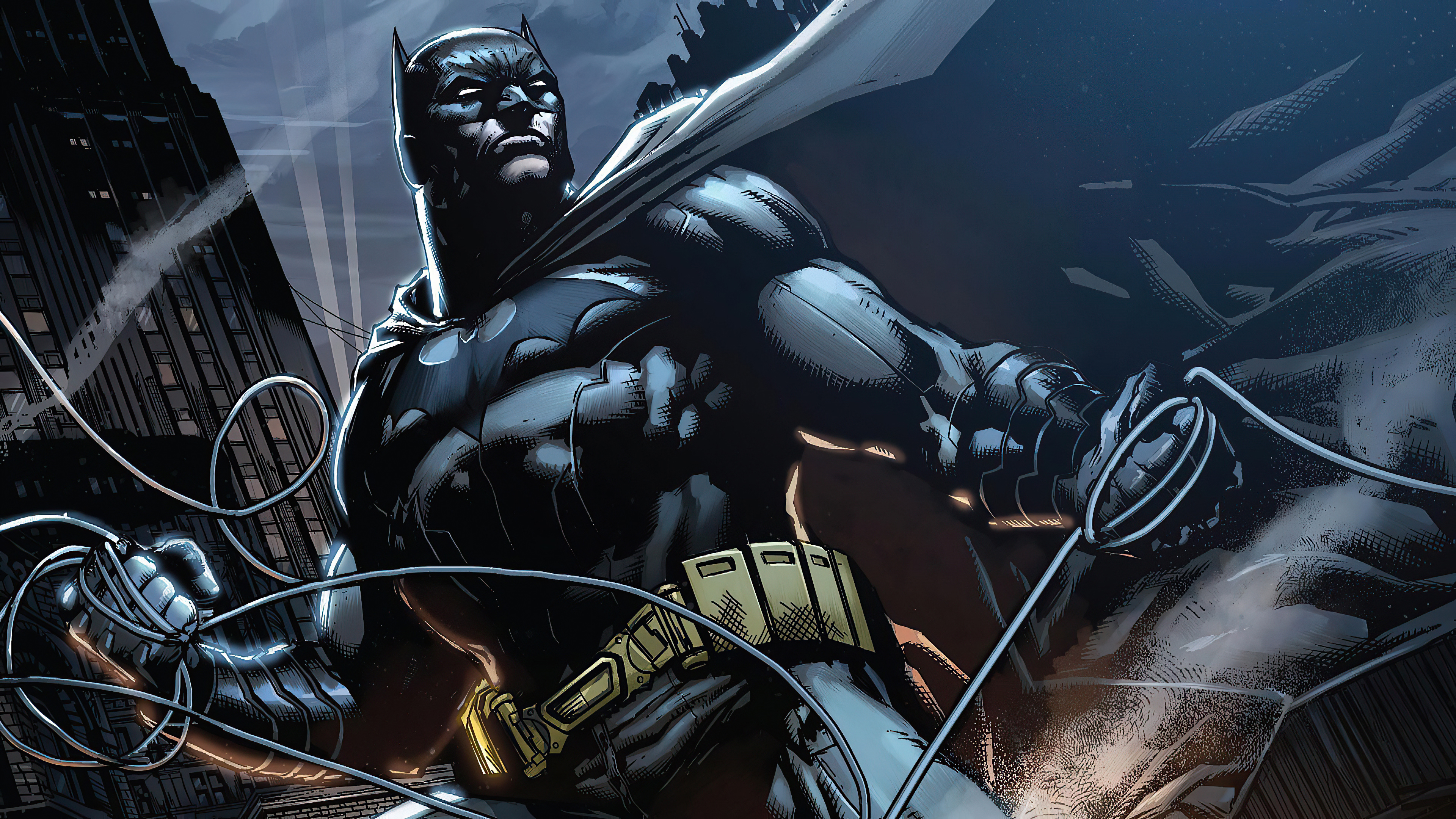 Batman in Gotham City 4K HD Wallpaper