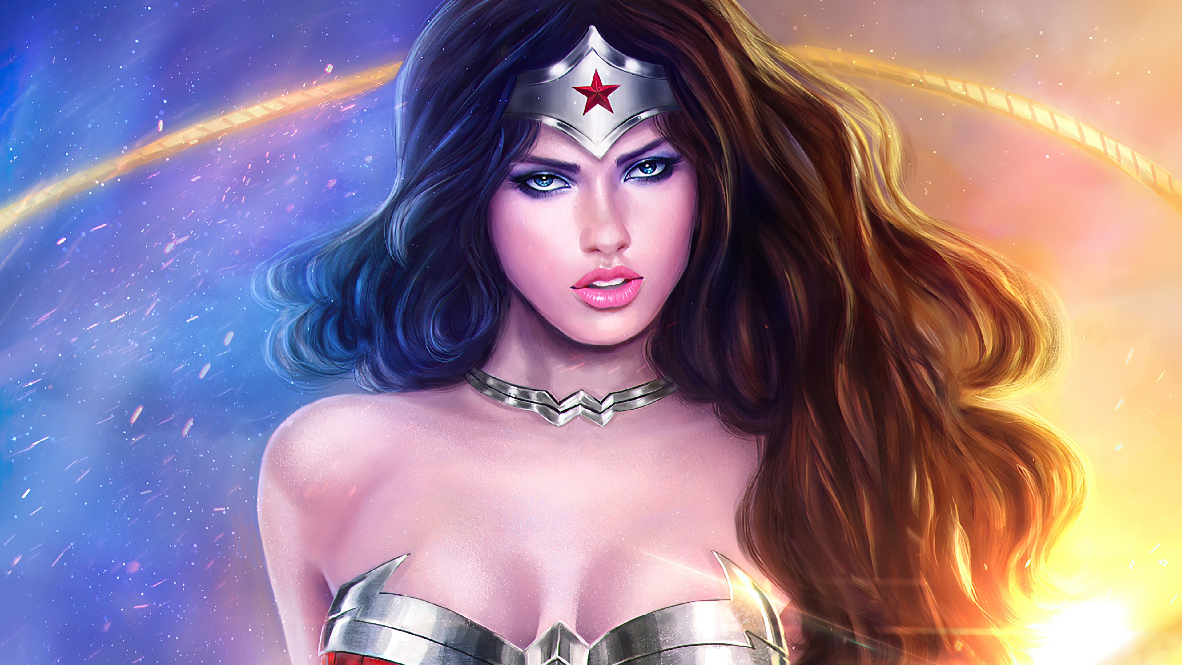 Wonder Woman with Lasso of Truth HD Wallpaper