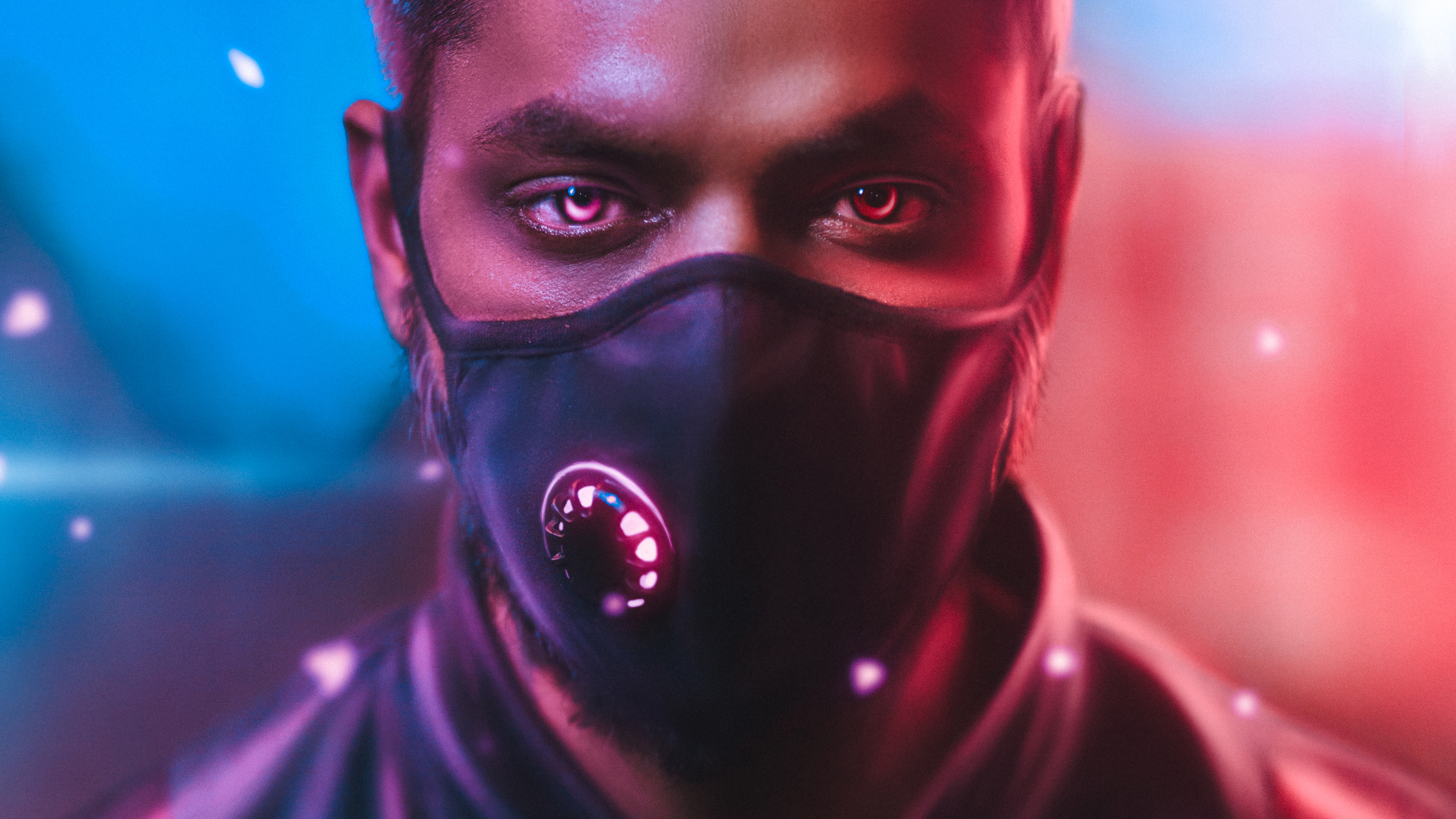 Cyberpunk mask artist artwork 4K HD Wallpaper