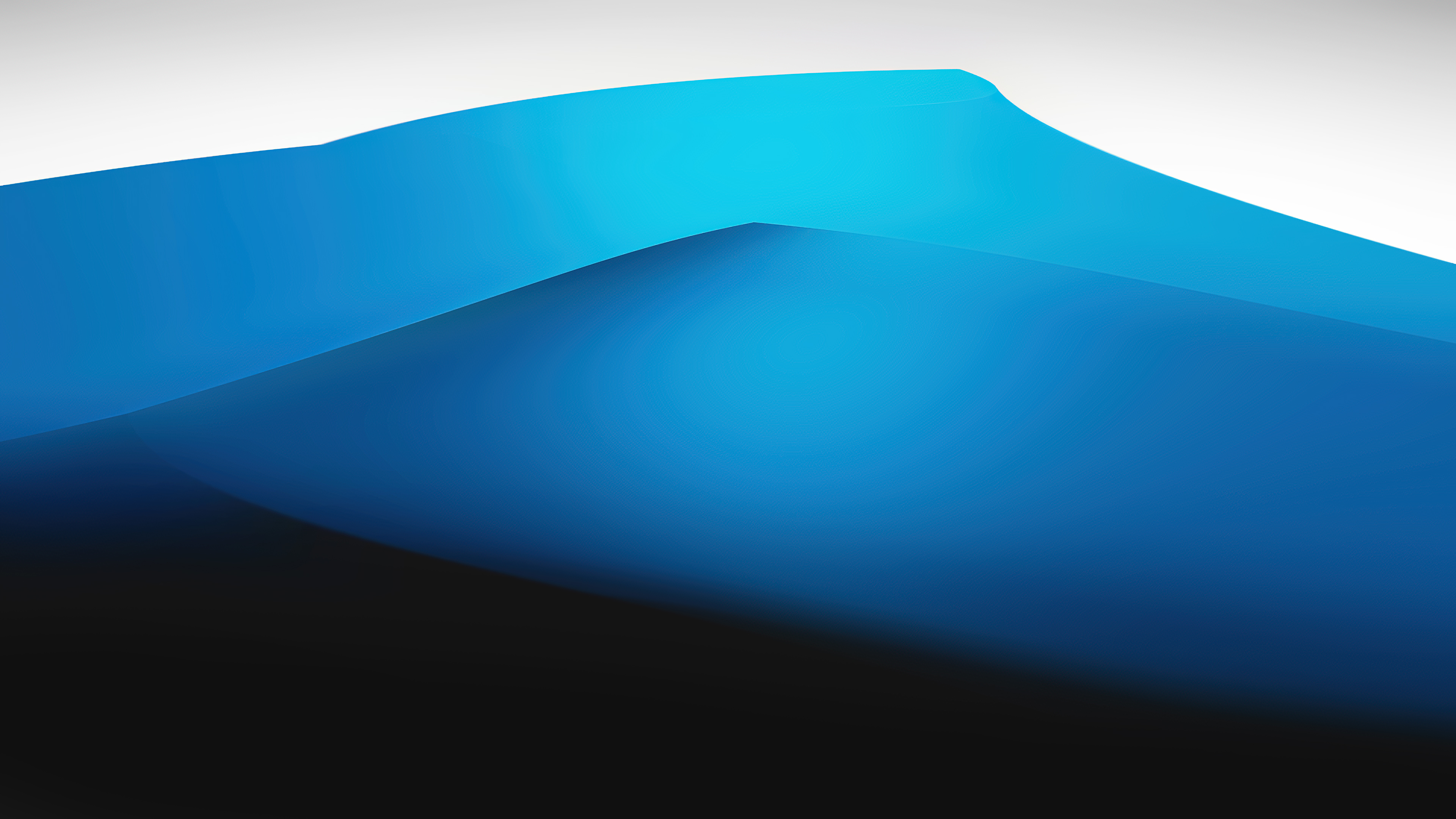 Abstract blue and white landscape 4K HD Wallpaper