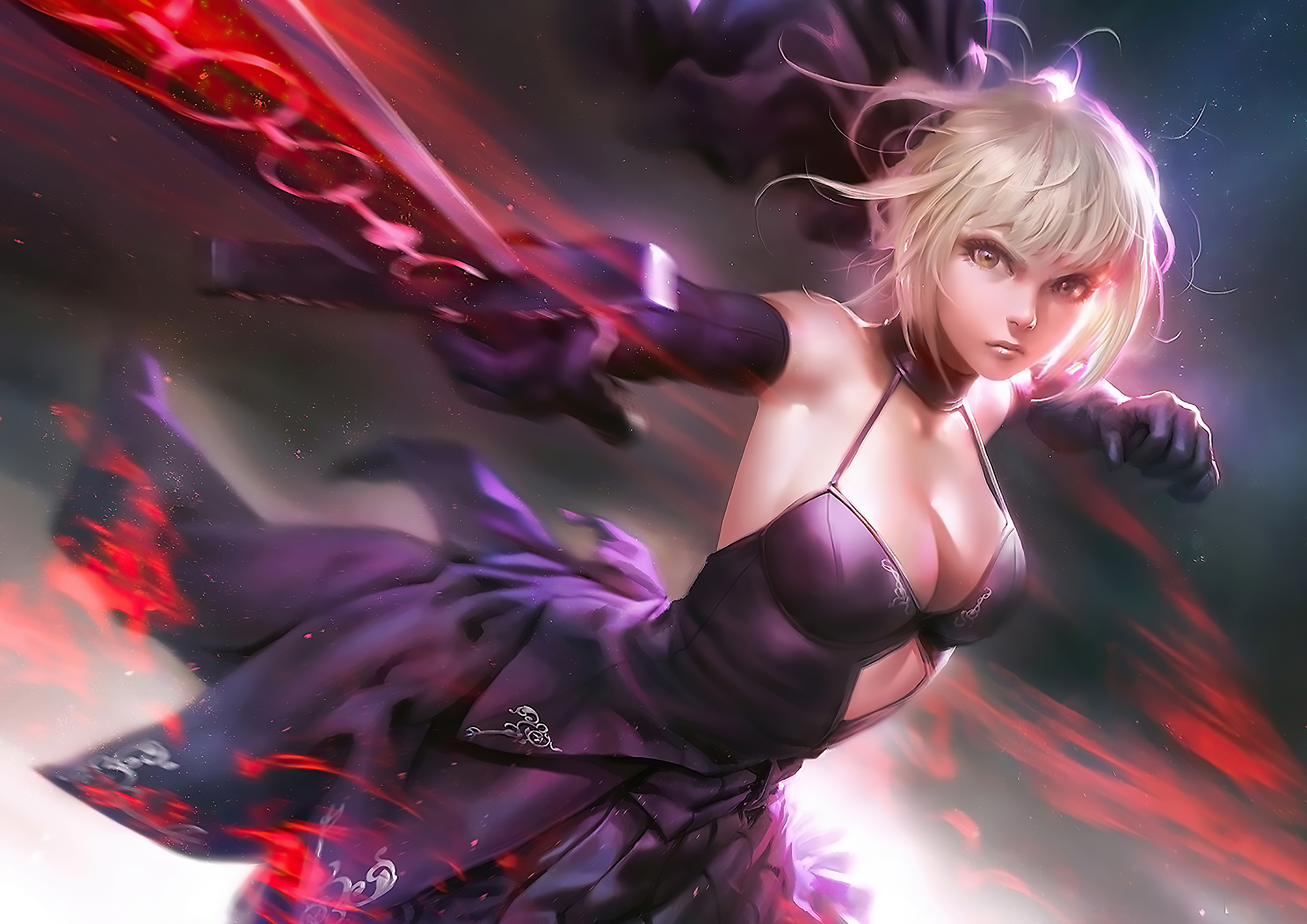 Saber Alter from Fate/Grand Order HD Wallpaper