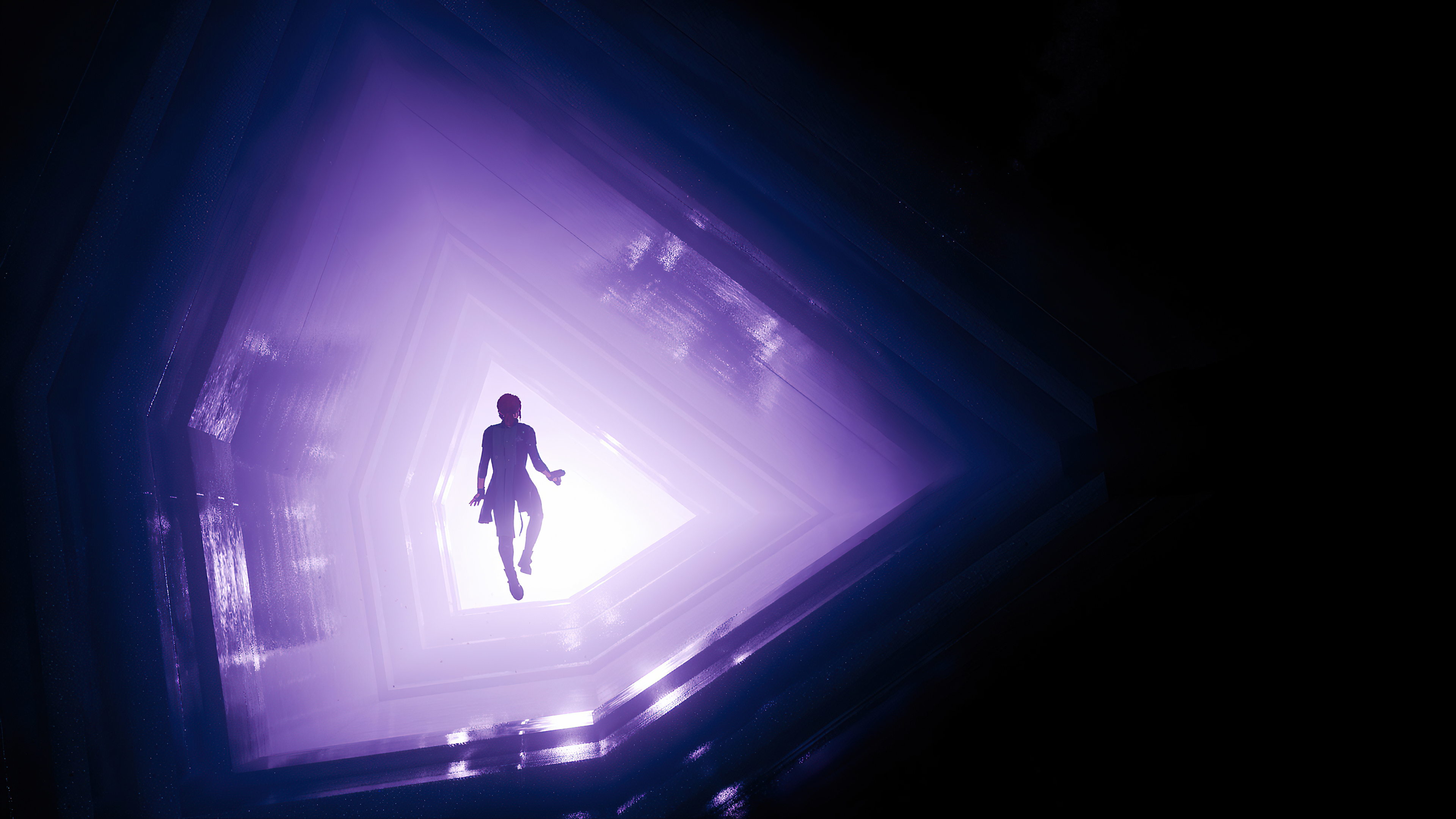 Jesse Faden from Control in a purple void HD Wallpaper