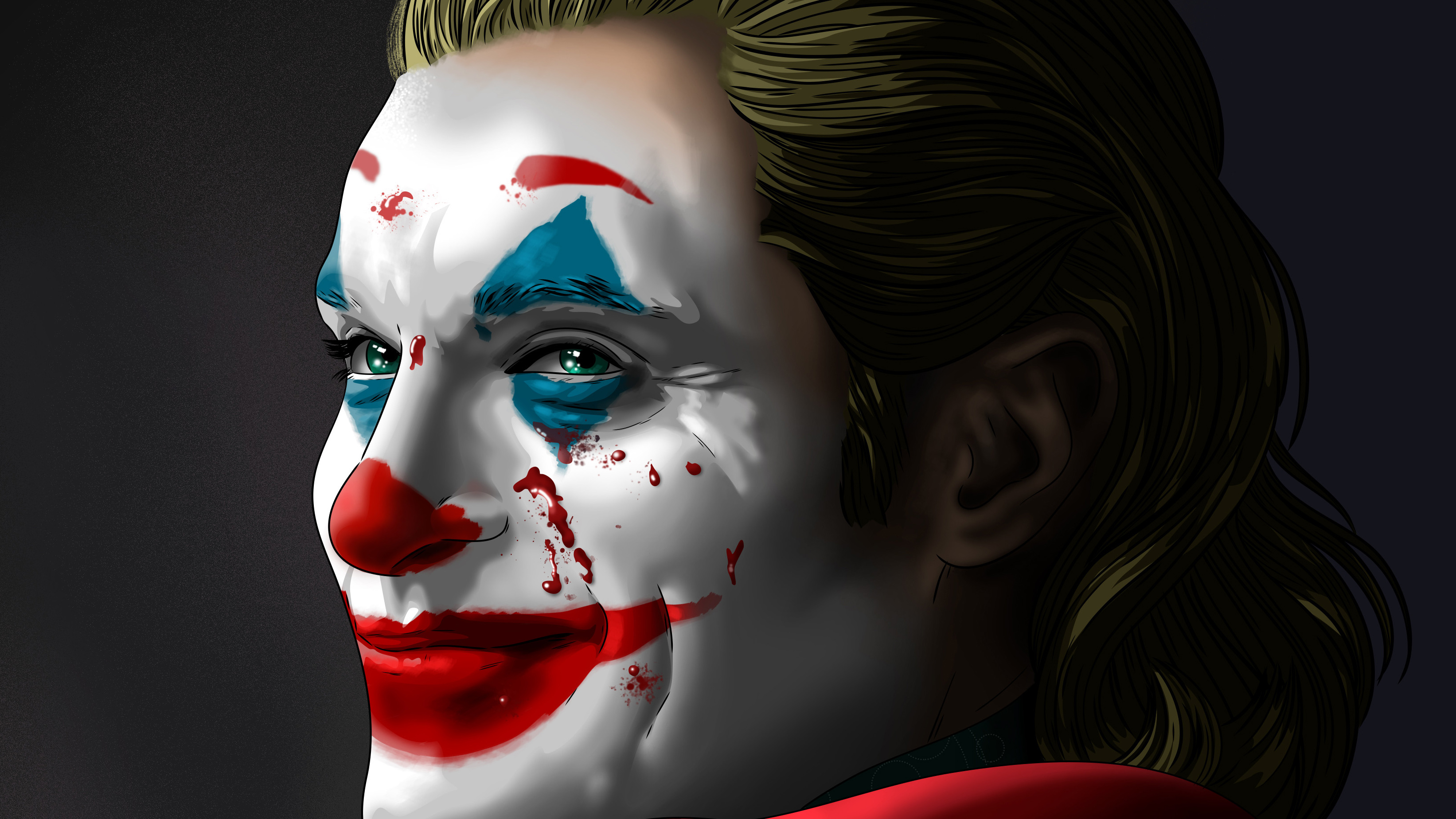 Joker artwork 4K HD Wallpaper