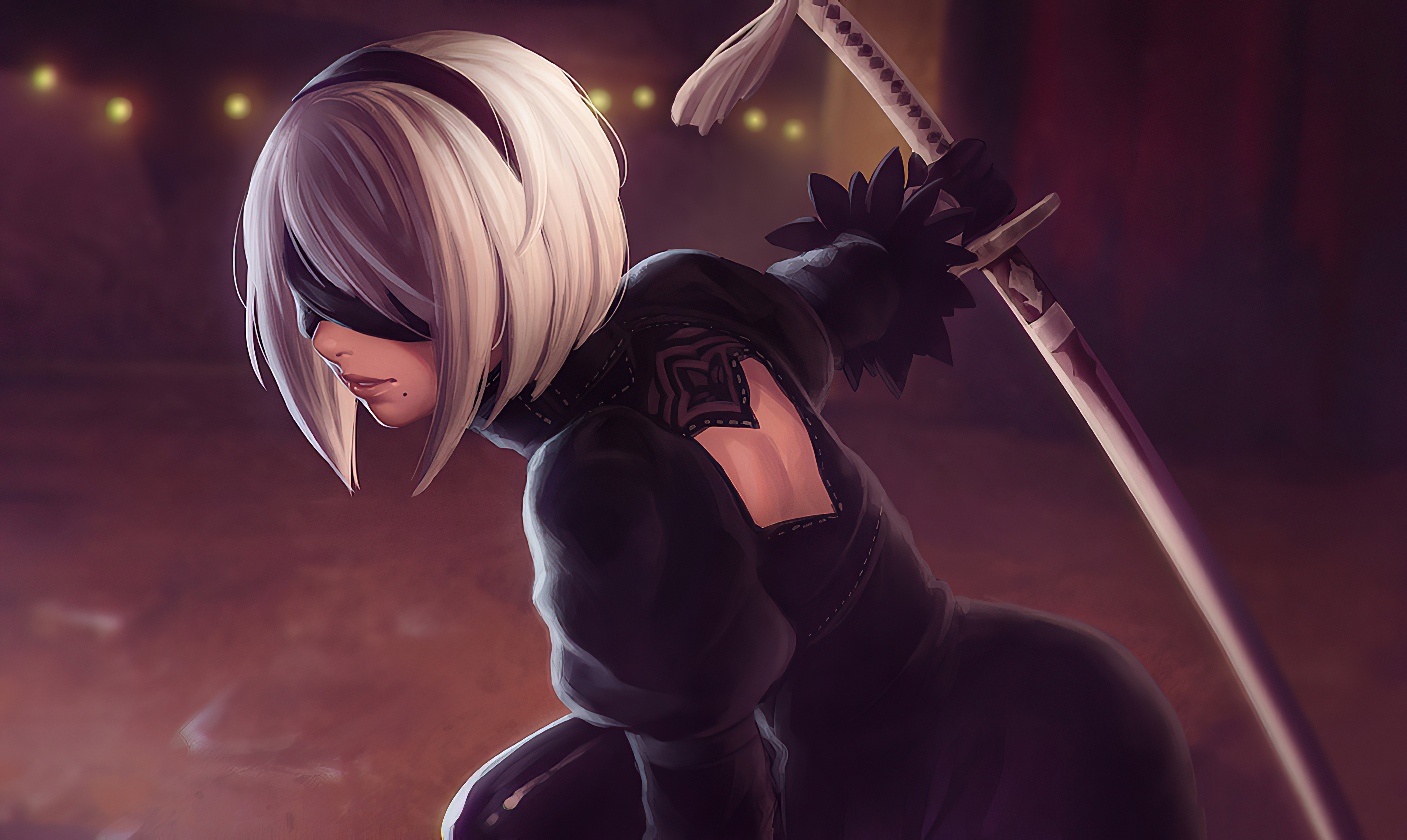 2B from Nier Automata HD Wallpaper