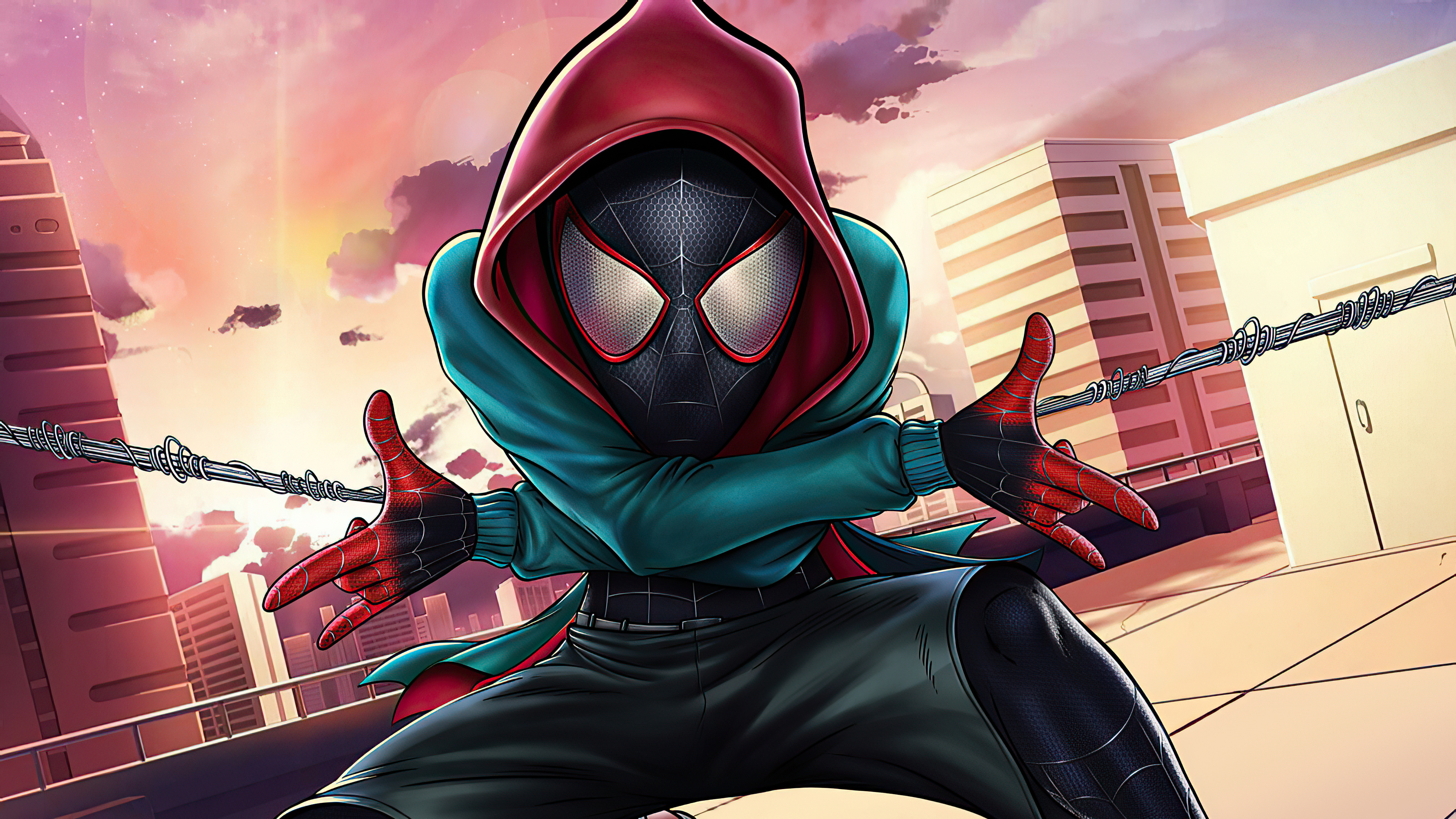 Miles Morales Spider-Man Artwork 4K HD Wallpaper