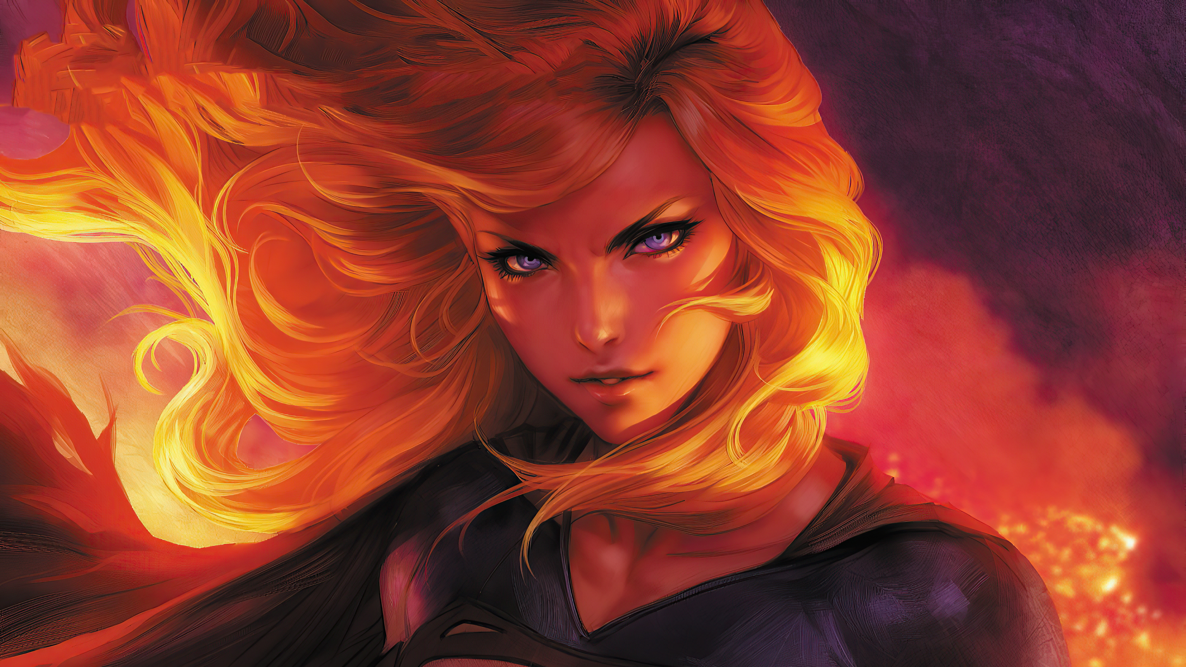 Supergirl artwork 4K HD Wallpaper