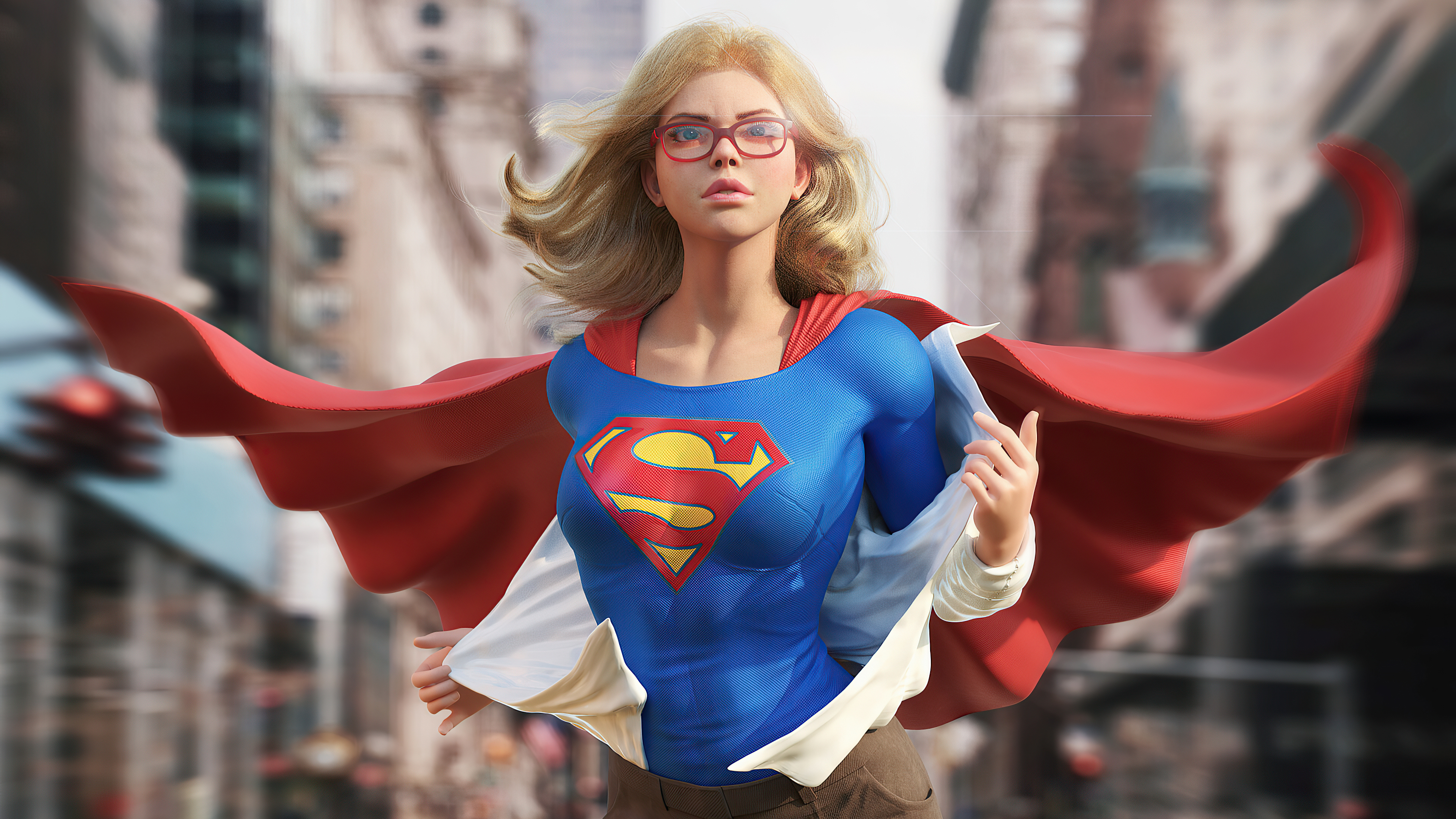 Supergirl artwork 4K HD Wallpaper