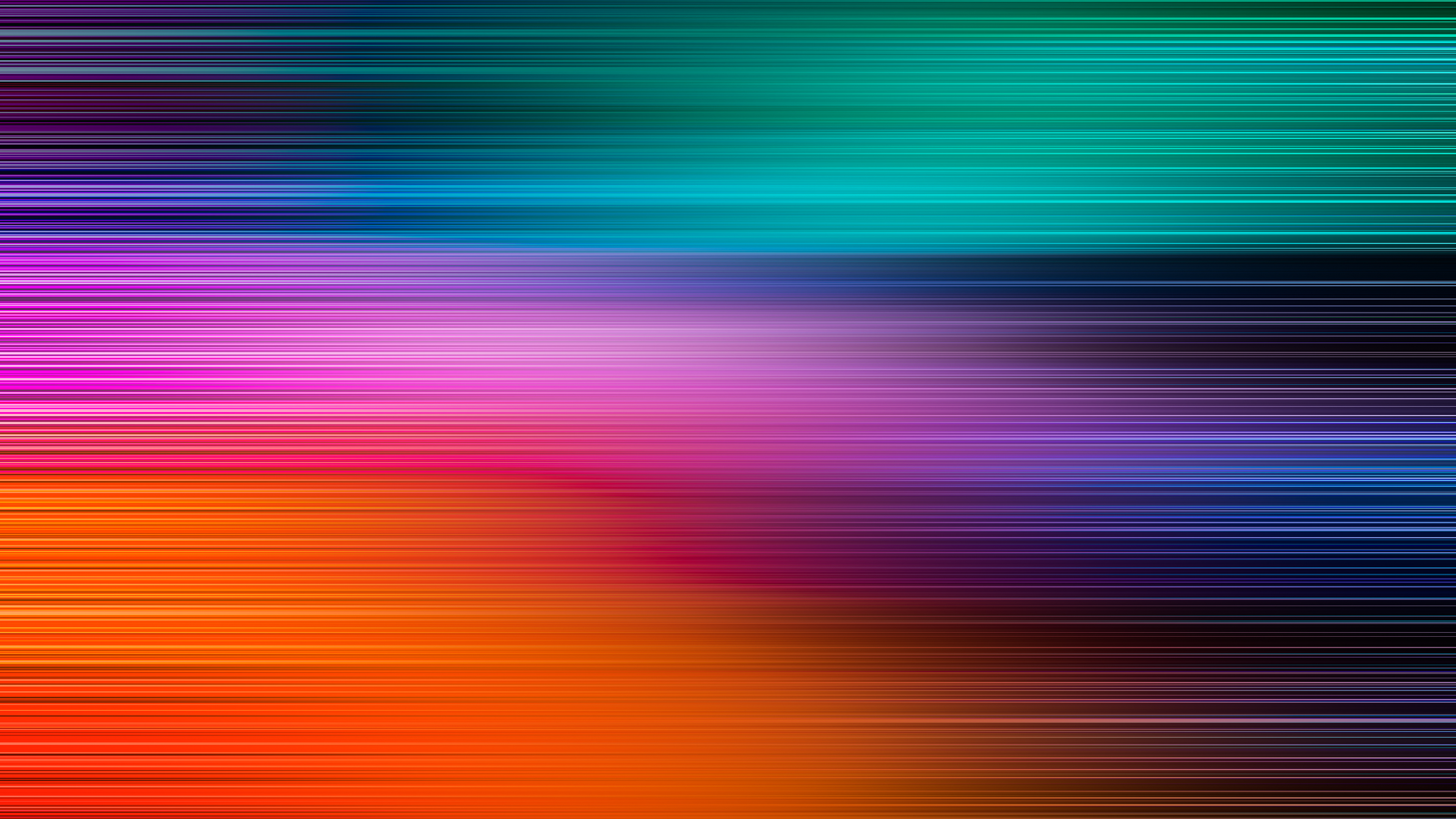 Abstract Digital Art with Colorful Lines in HD Wallpaper