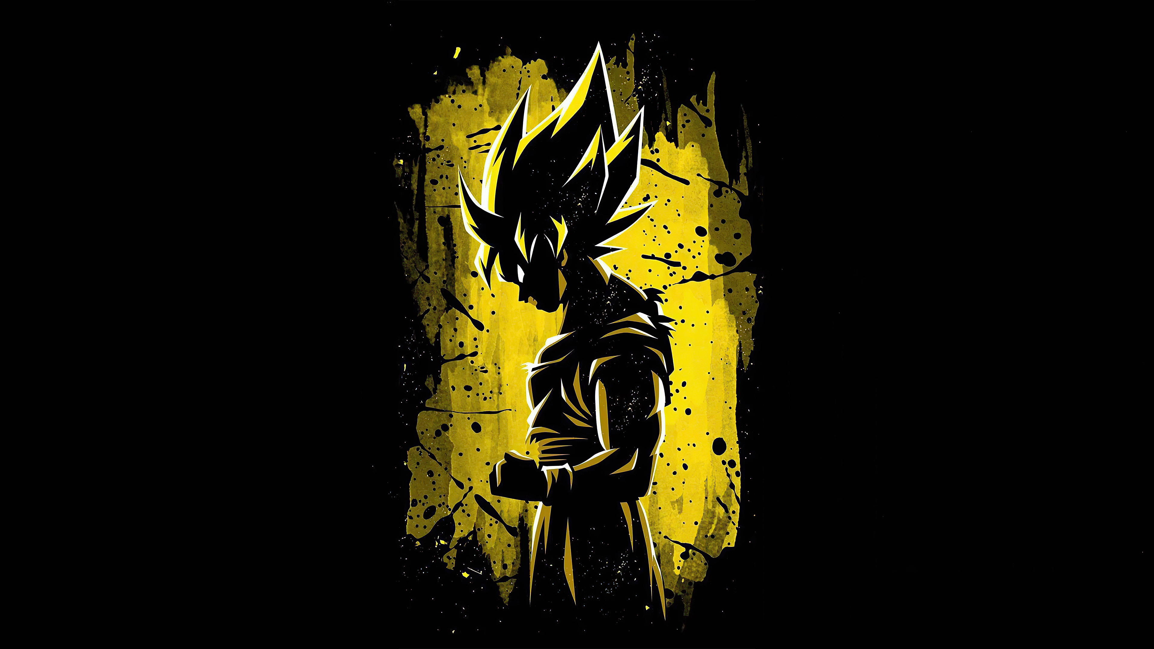 Goku from Dragon Ball Z artwork 4K HD Wallpaper