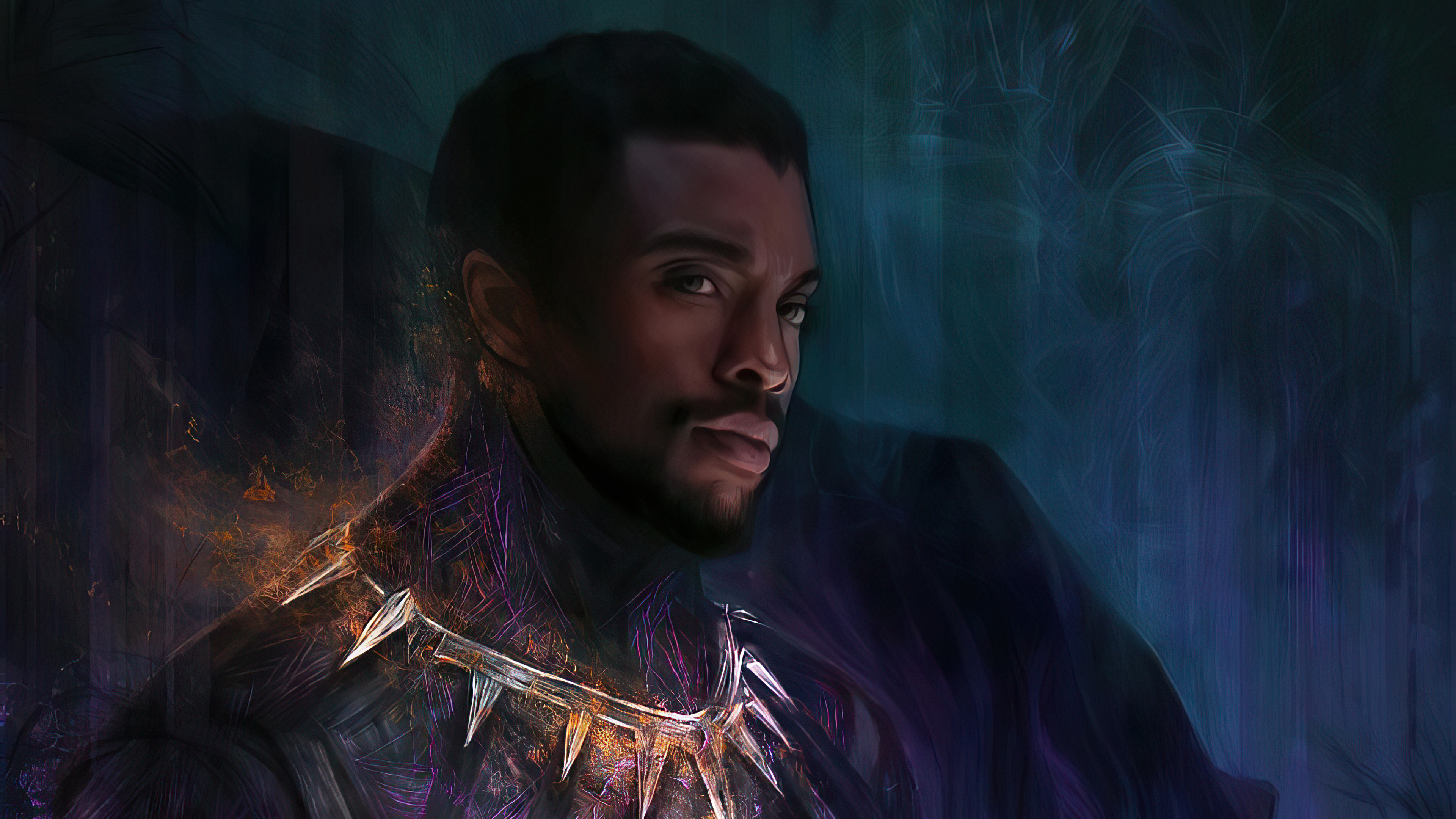 Black Panther from Marvel Artwork 4K HD Wallpaper