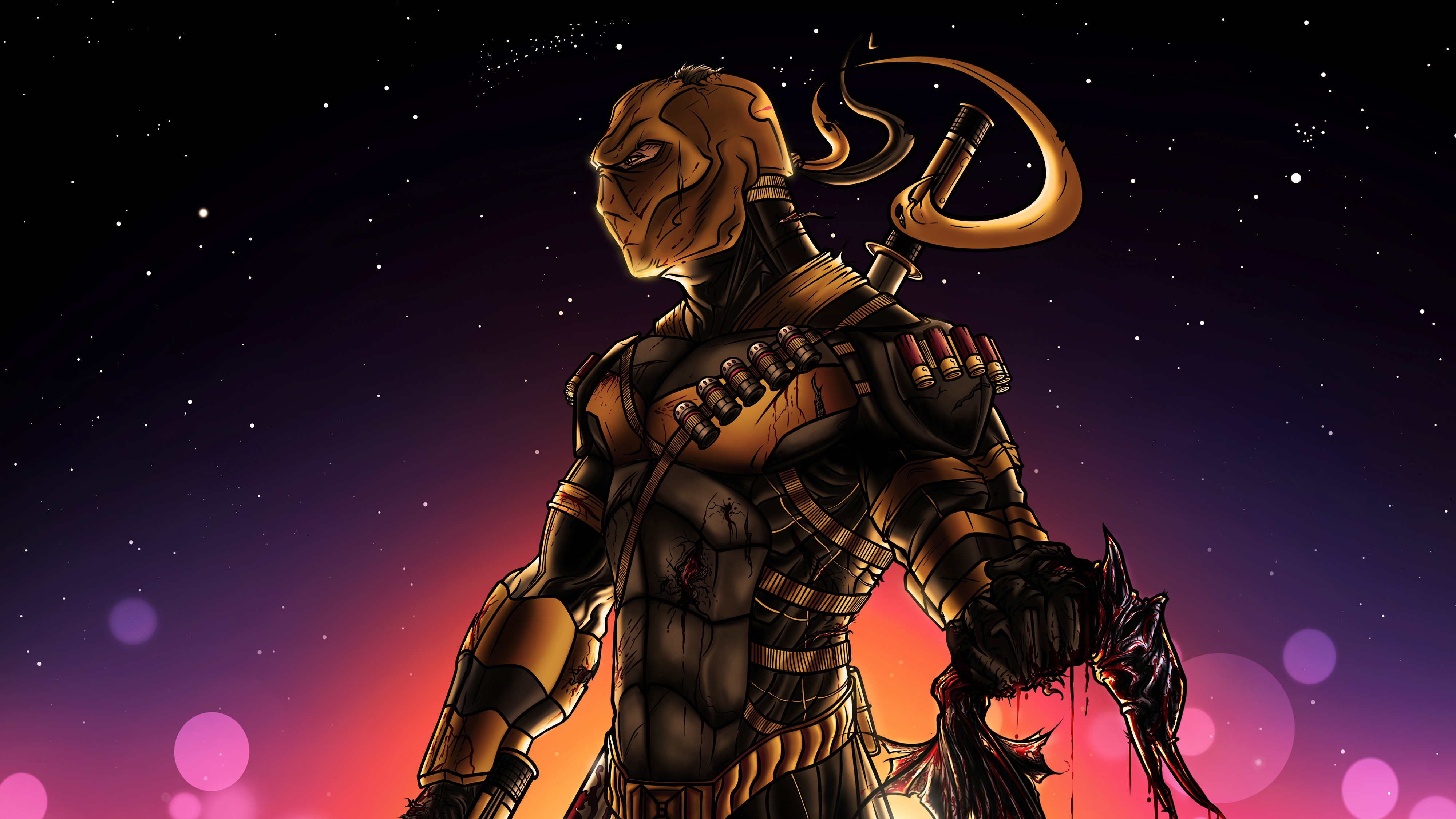 Deathstroke artwork 4K HD Wallpaper