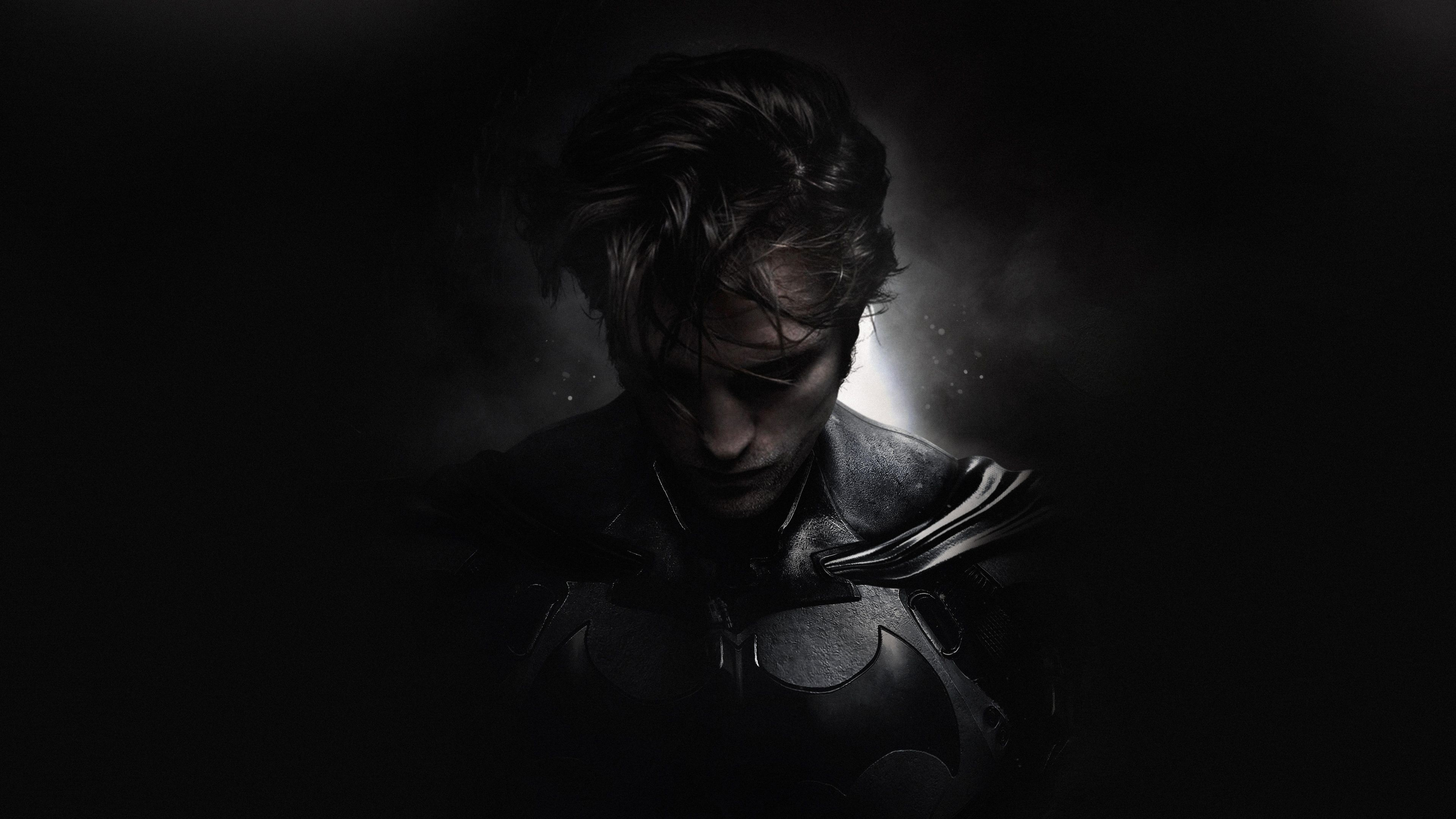 Robert Pattinson as Batman in The Batman 4K HD Wallpaper