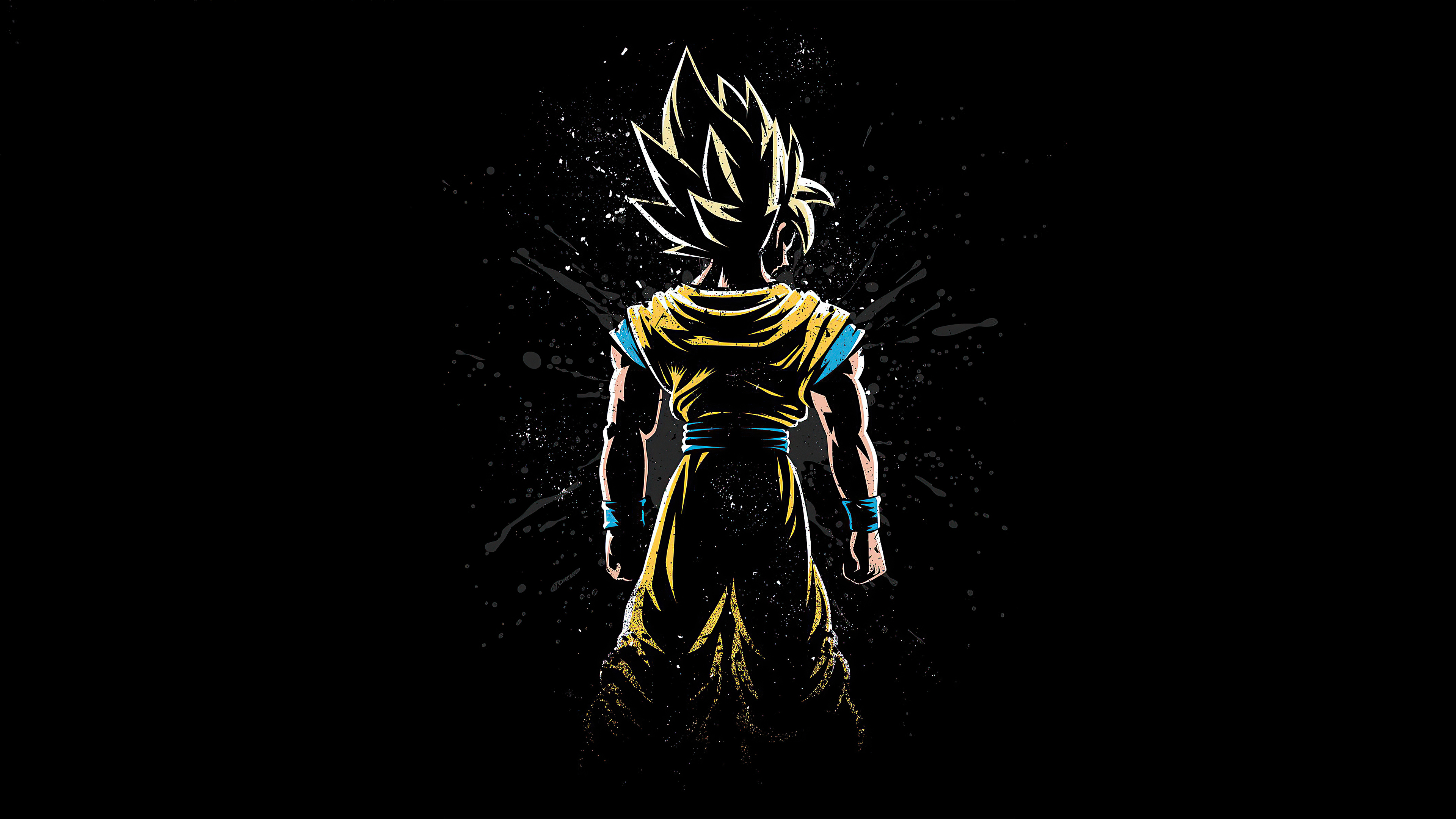 Goku from Dragon Ball Z artwork 4K HD Wallpaper