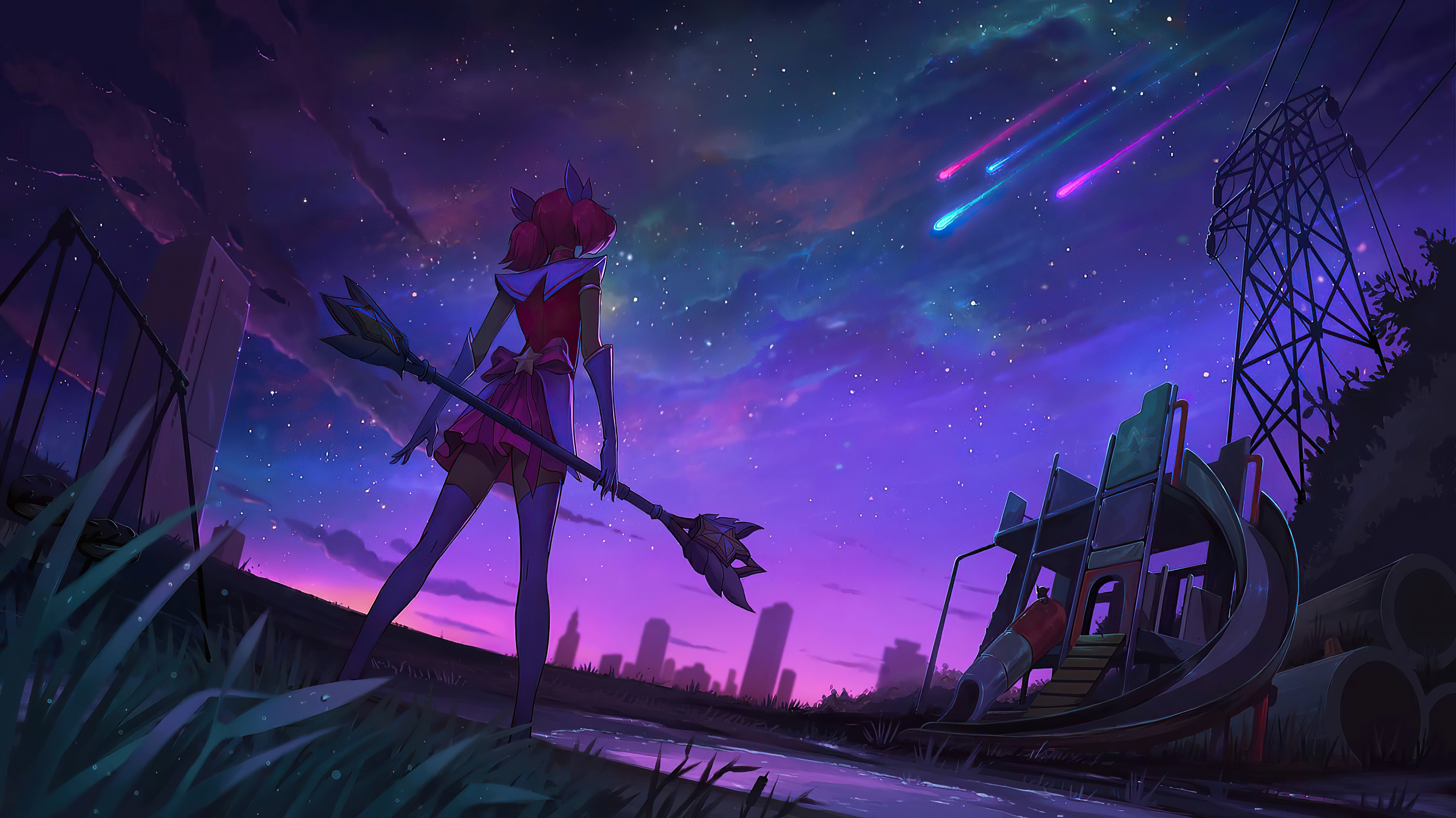 Star Guardian Lux from League of Legends HD Wallpaper