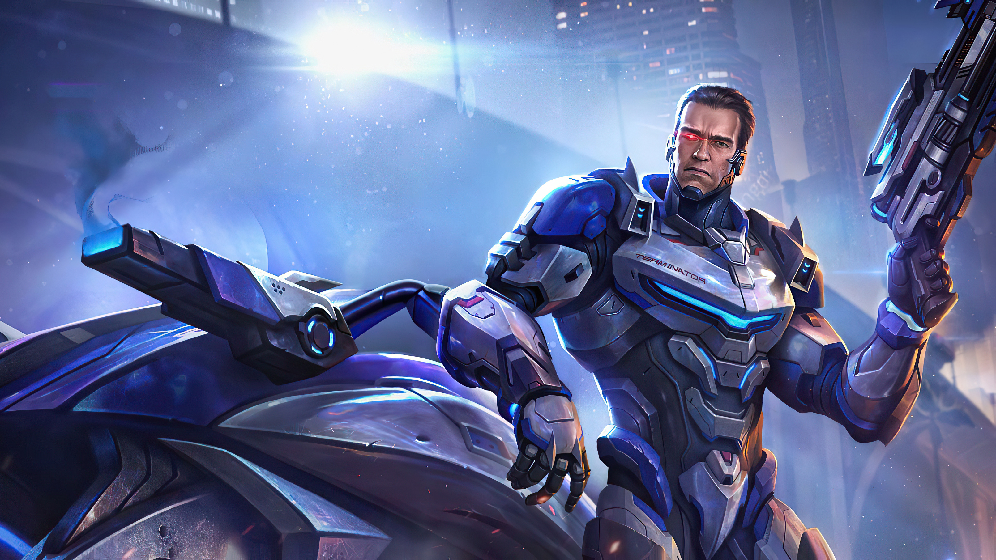 Terminator from Garena Contra Returns 4K HD Wallpaper