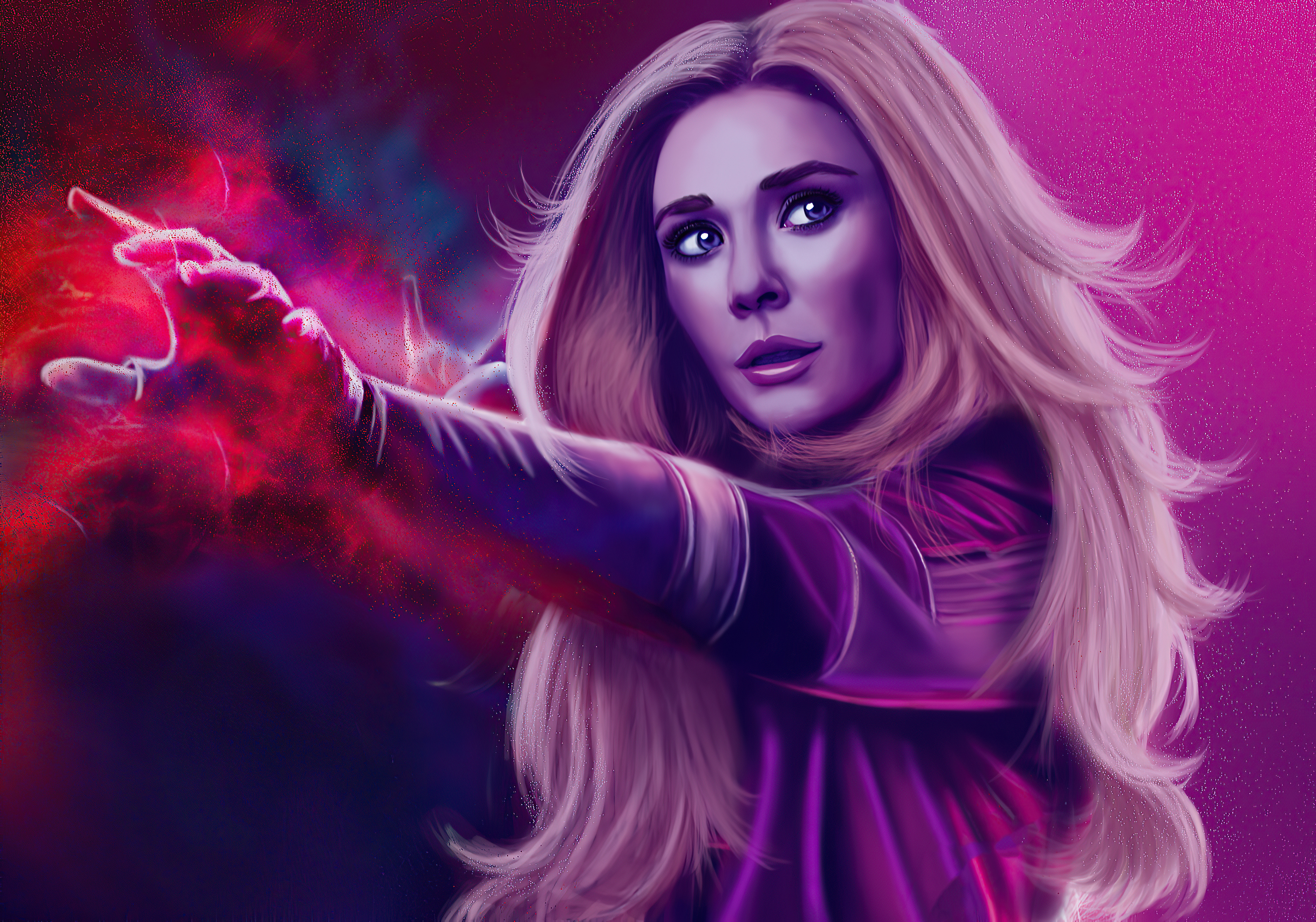 Scarlet Witch artwork HD Wallpaper