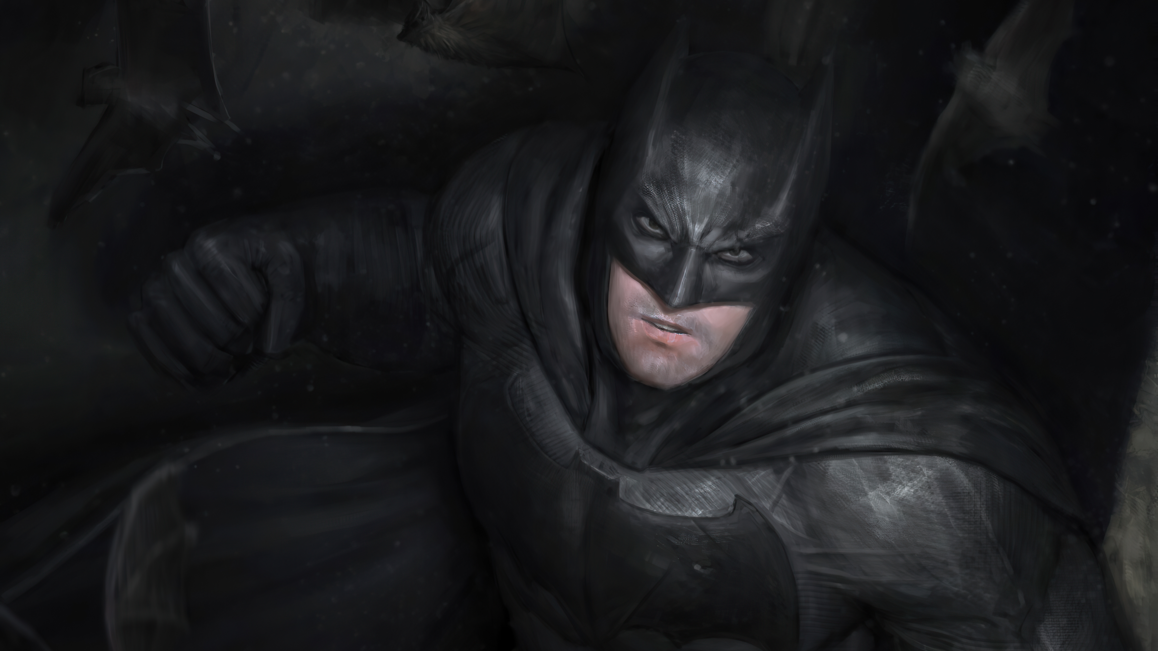 Batman artwork 4K HD Wallpaper