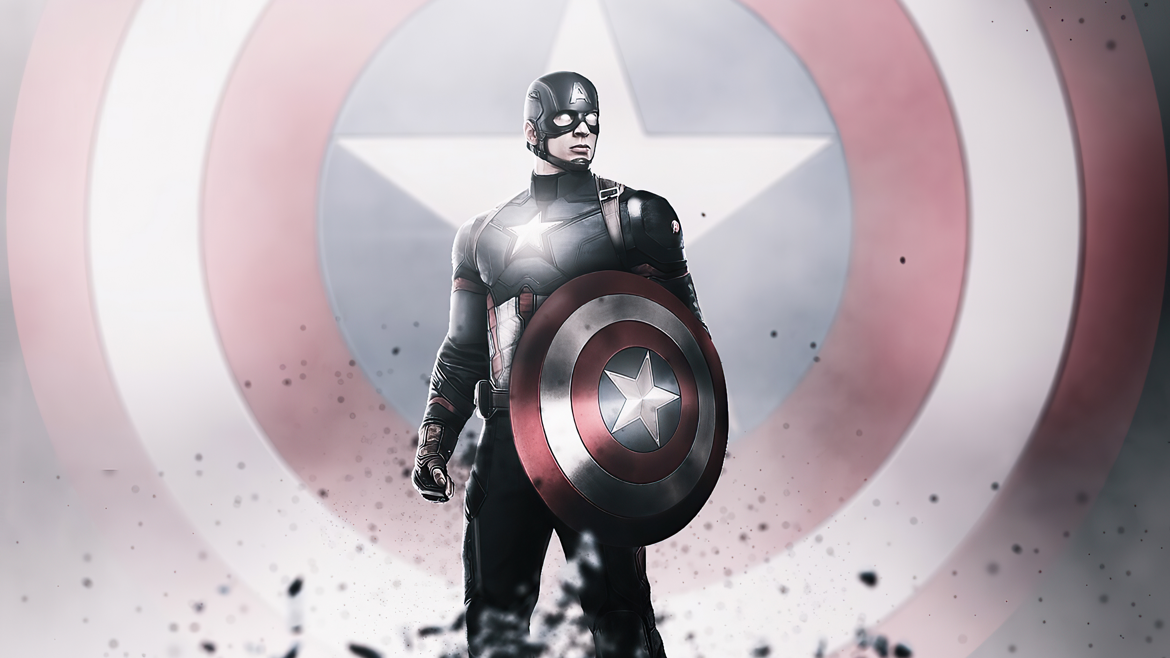 Captain America artwork 4K HD Wallpaper