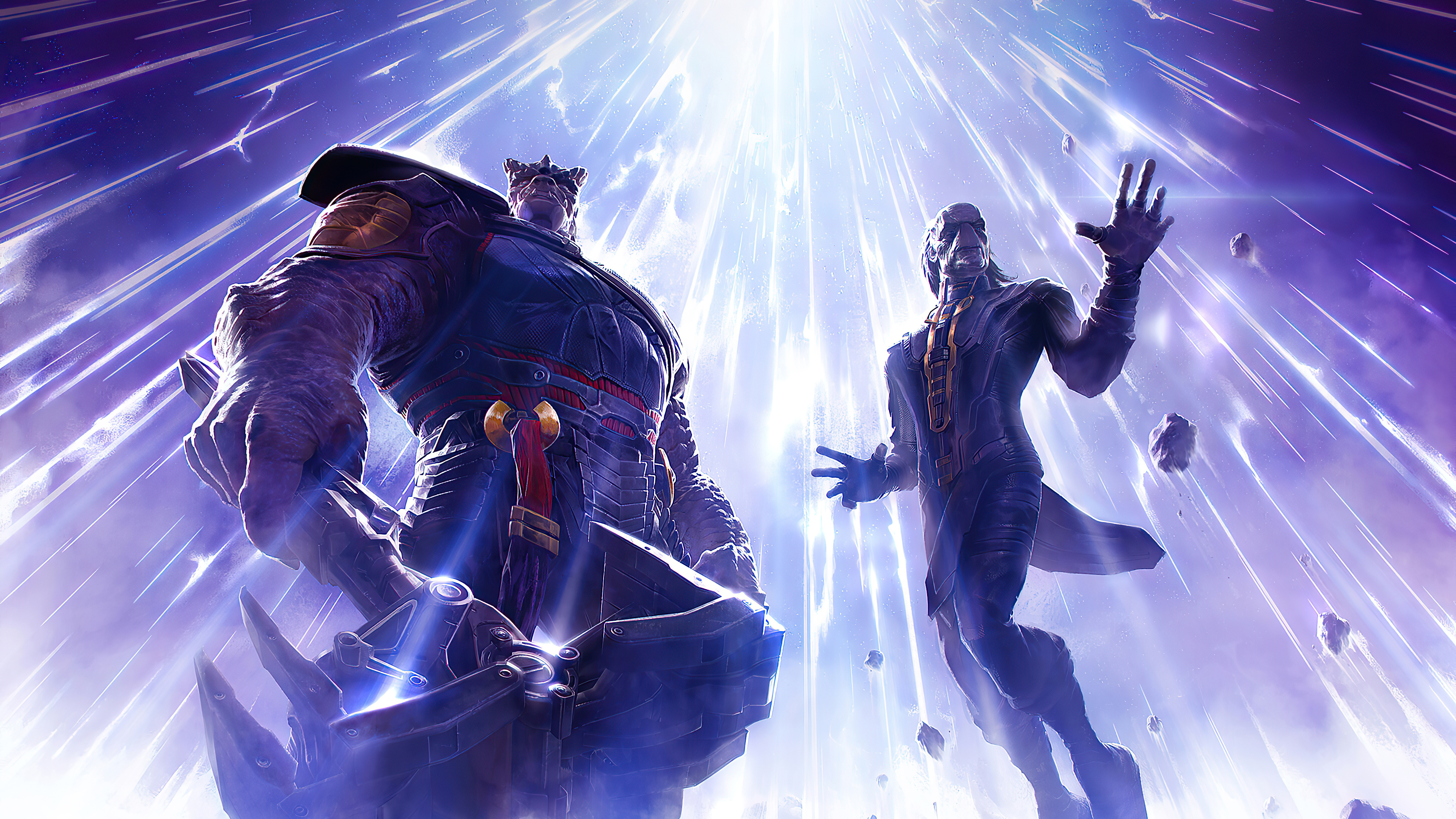Thanos and Ebony Maw from Marvel Contest of Champions 4K HD Wallpaper
